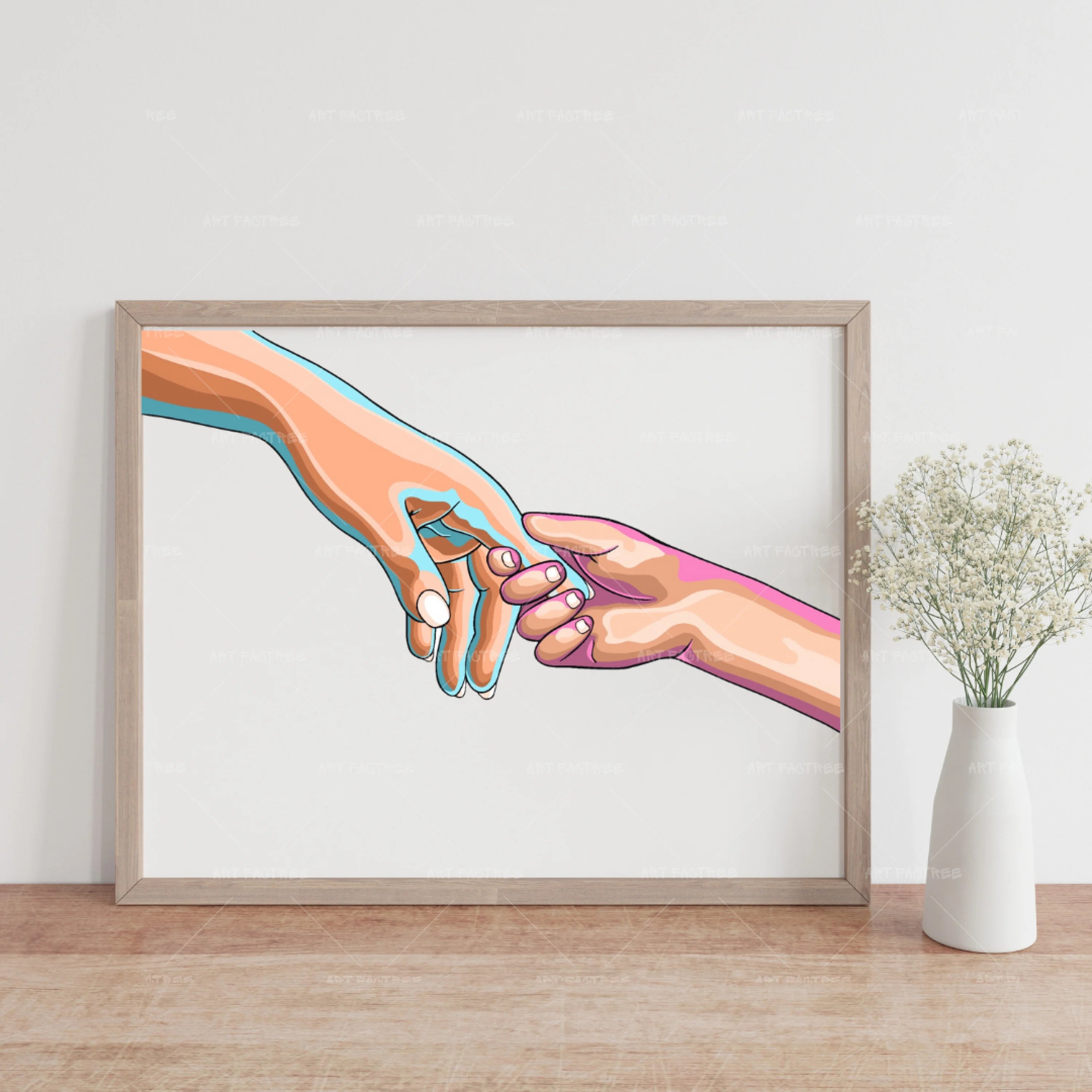 Mother x Child White - Wall Art by Anaya Arts