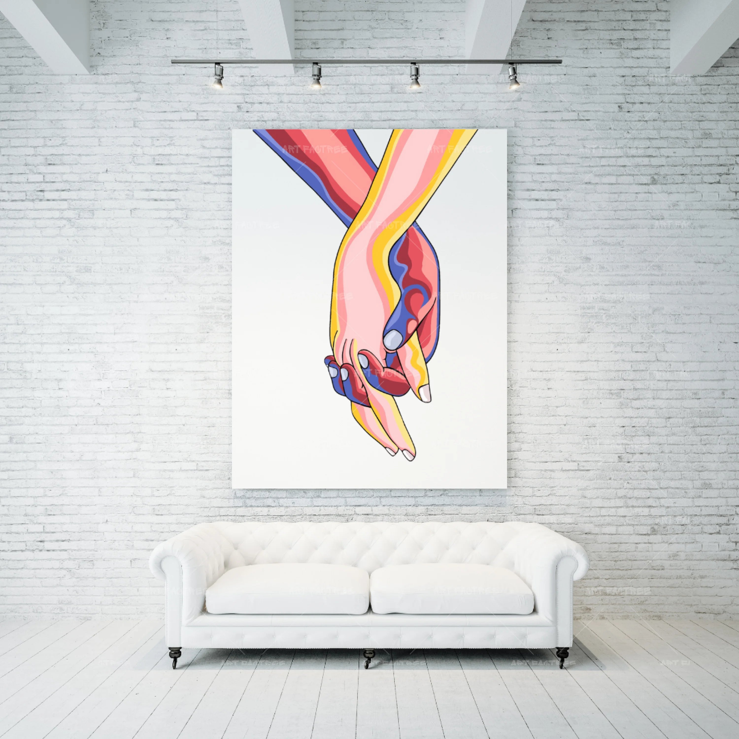 Love - White - Wall Art by Anaya Arts