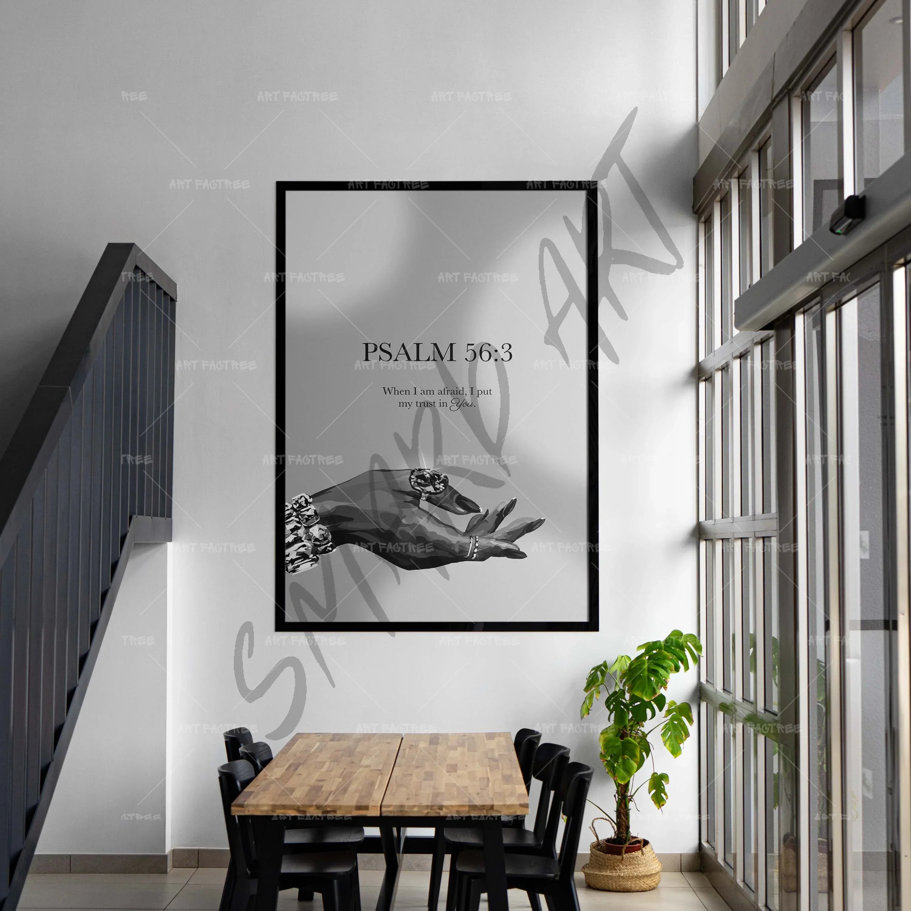 Psalm 56:3 B&W