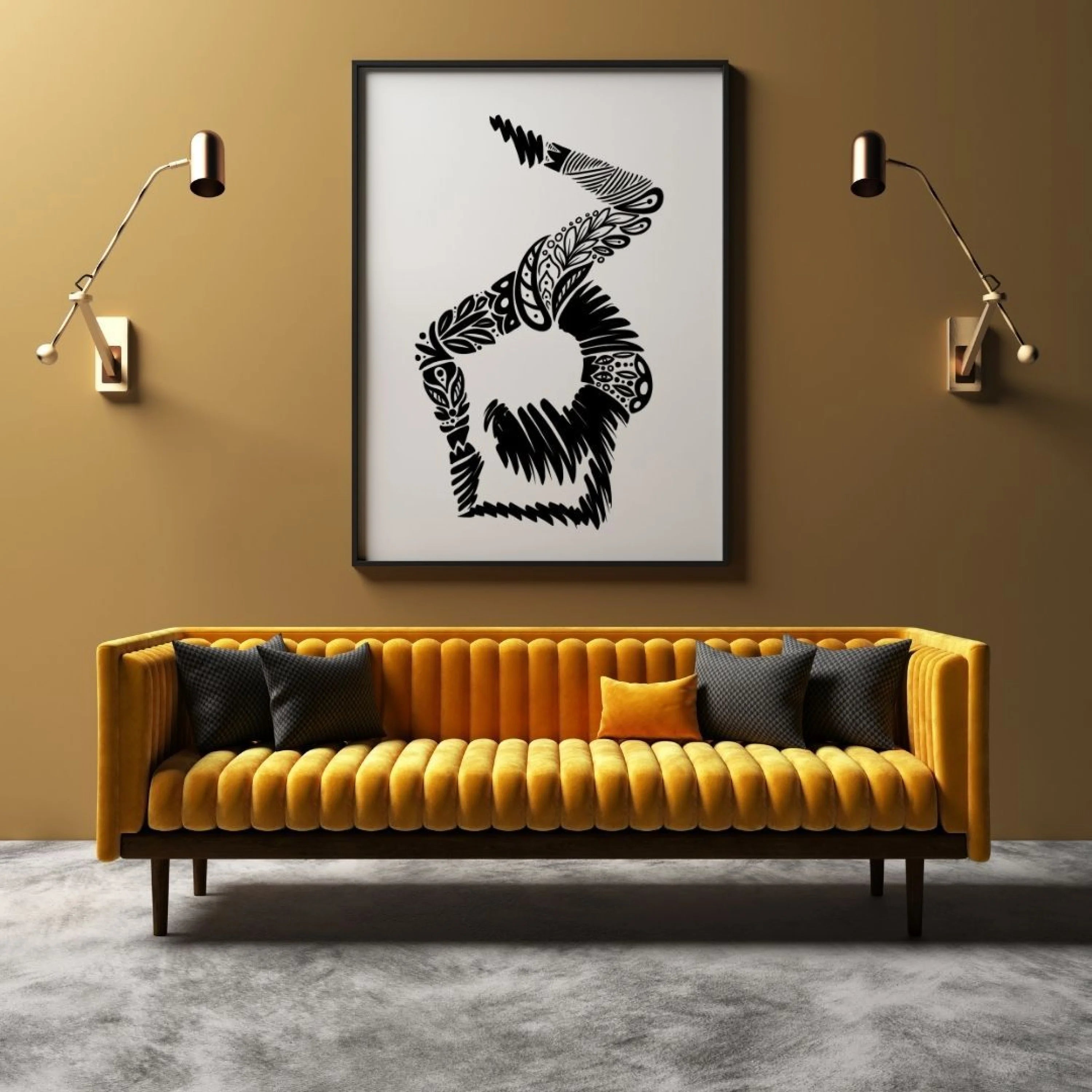 Scorpion Pose - Wall Art by Anaya Arts
