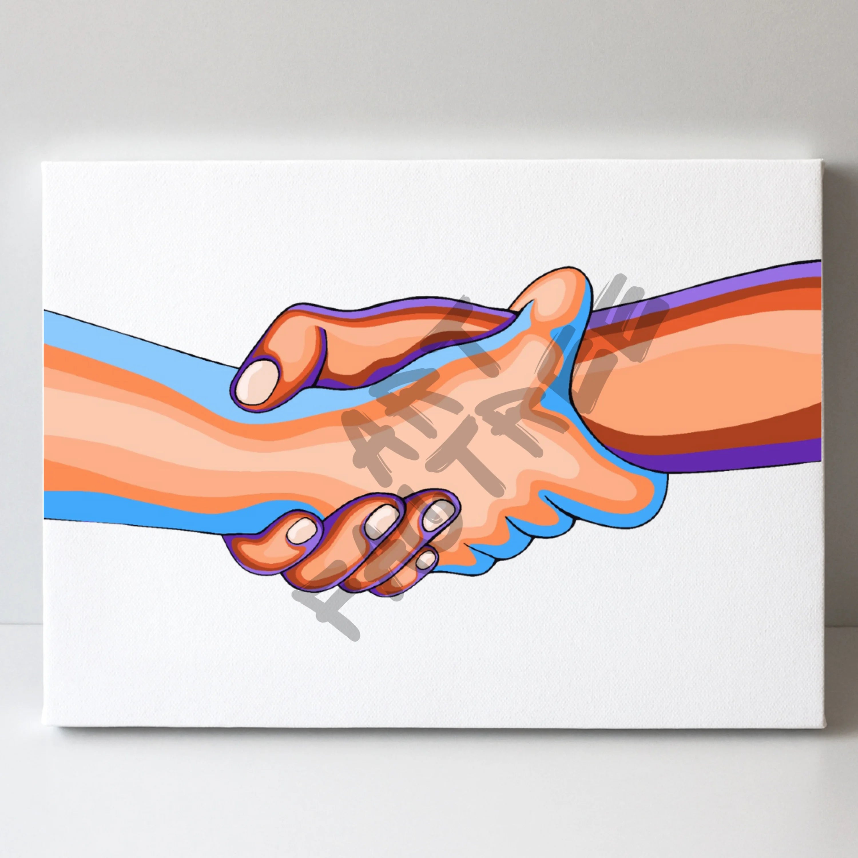 Brotherhood White- Wall Art by Anaya Arts
