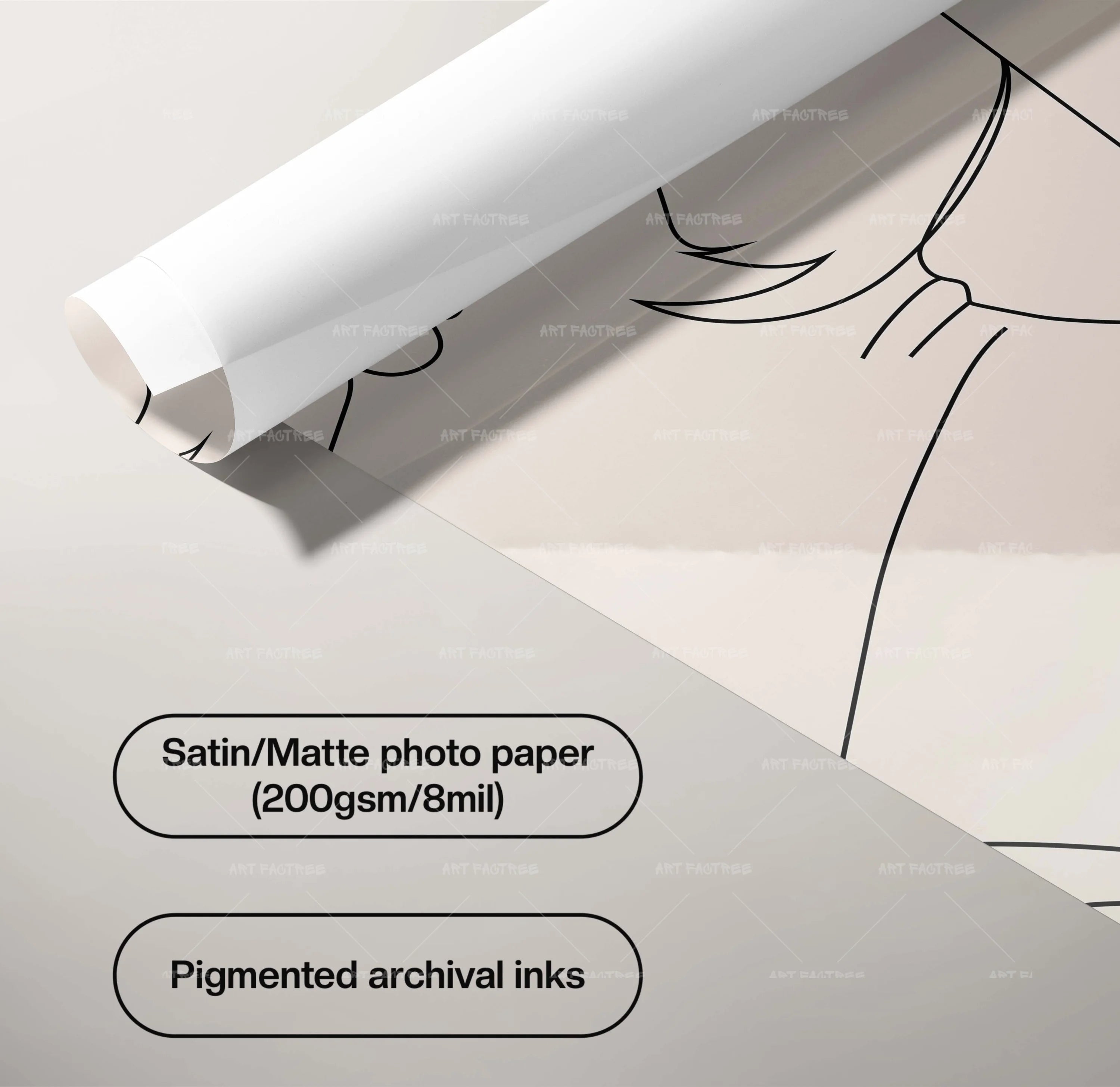 Graceful & Serene Lineart