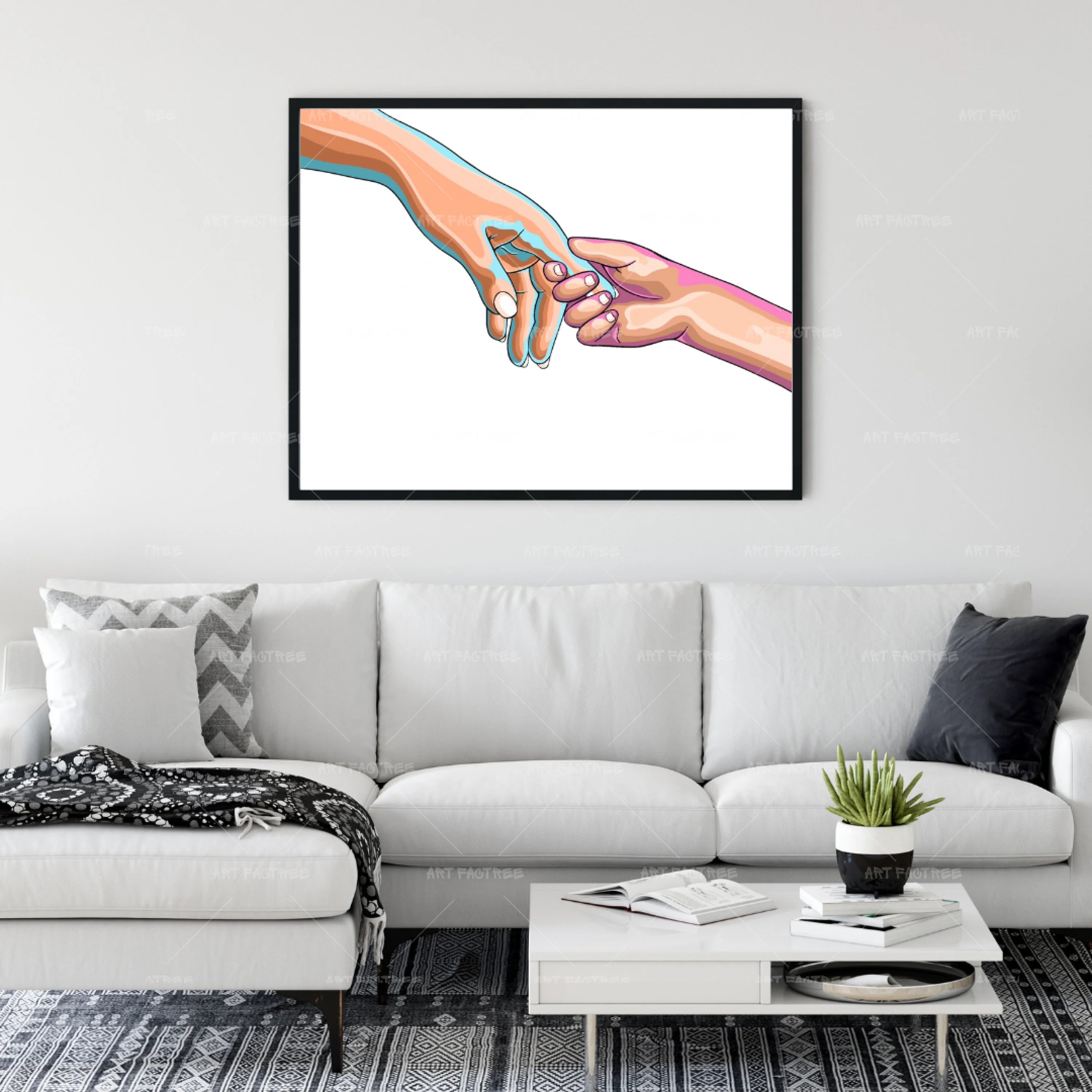 Mother x Child White - Wall Art by Anaya Arts