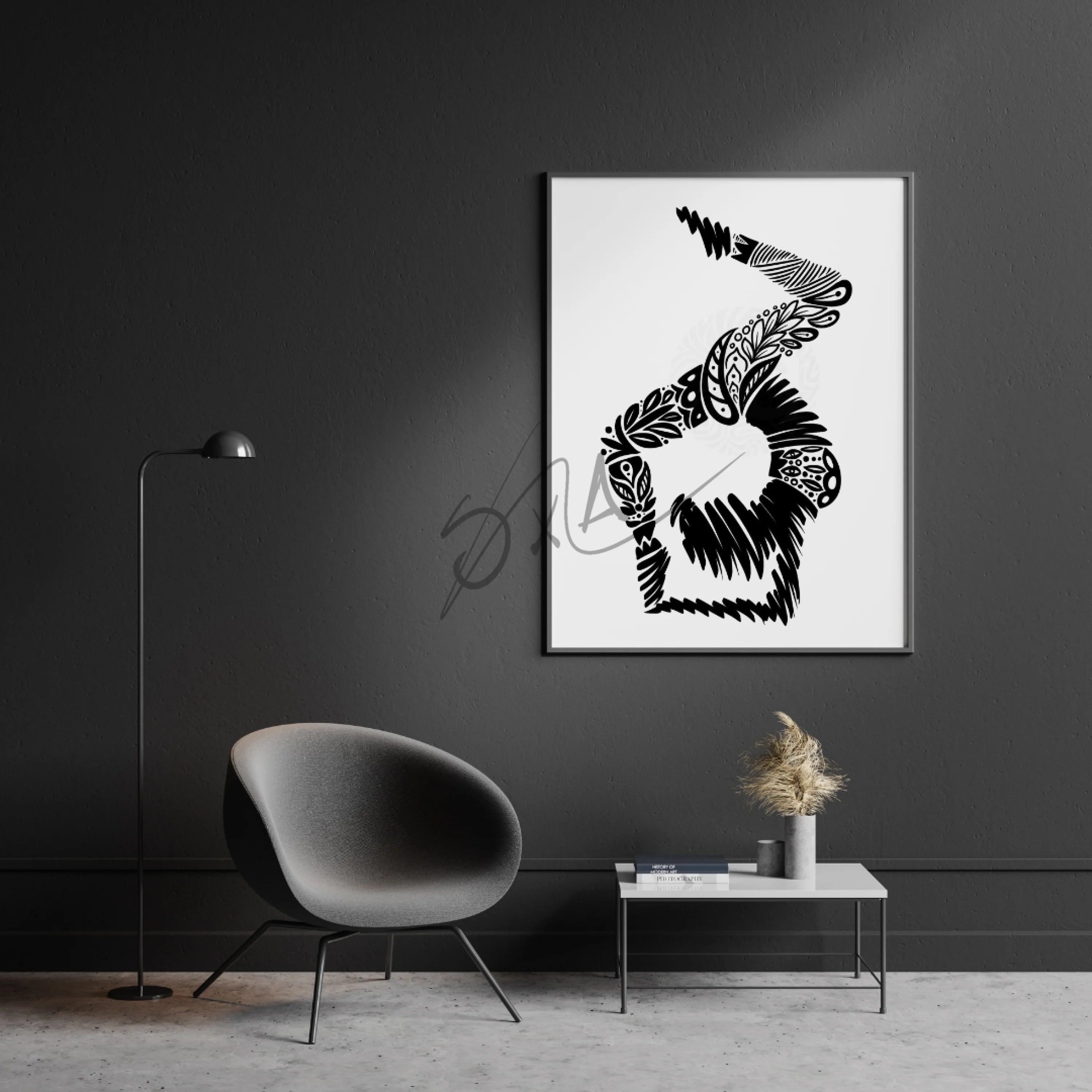 Scorpion Pose - Wall Art by Anaya Arts