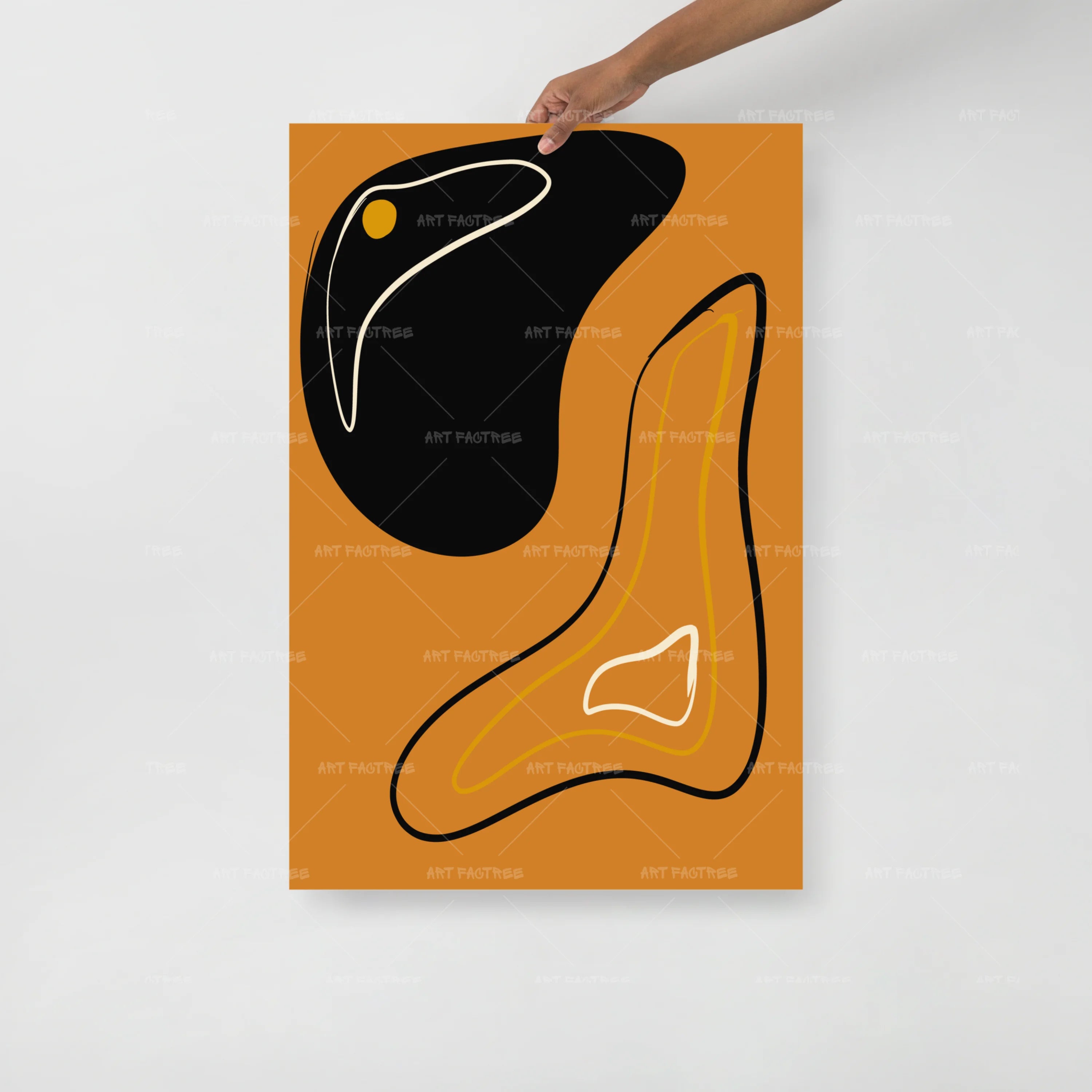 mockup of abstract art