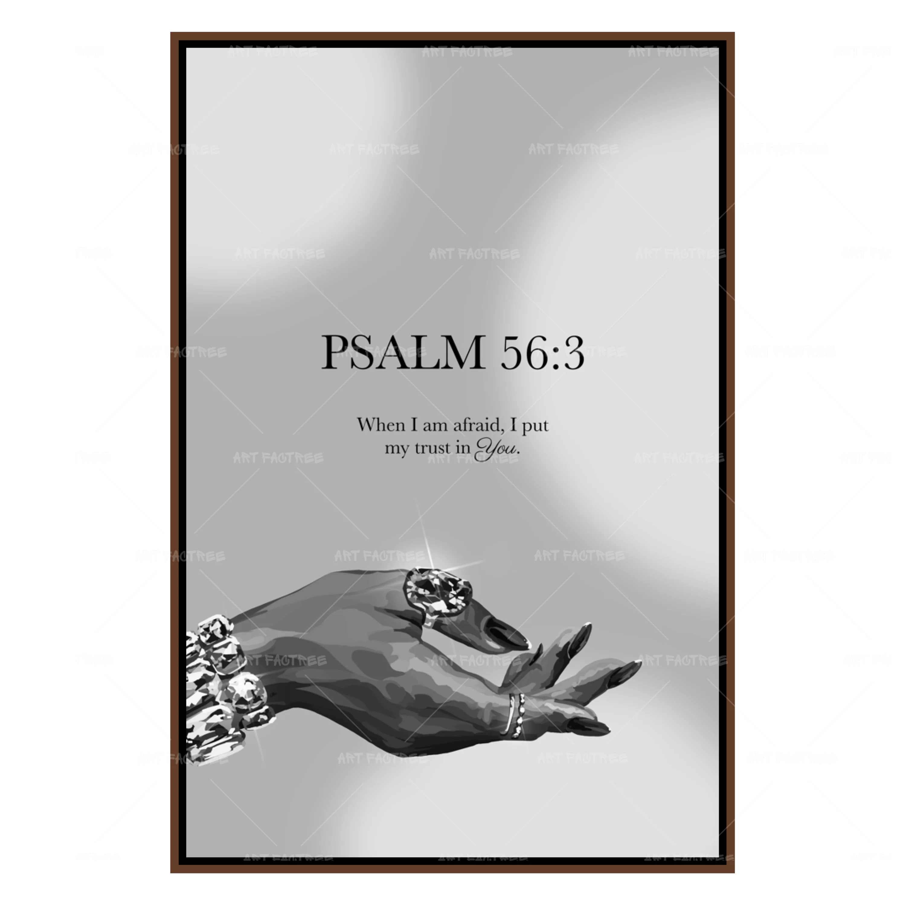 Psalm 56:3 B&W