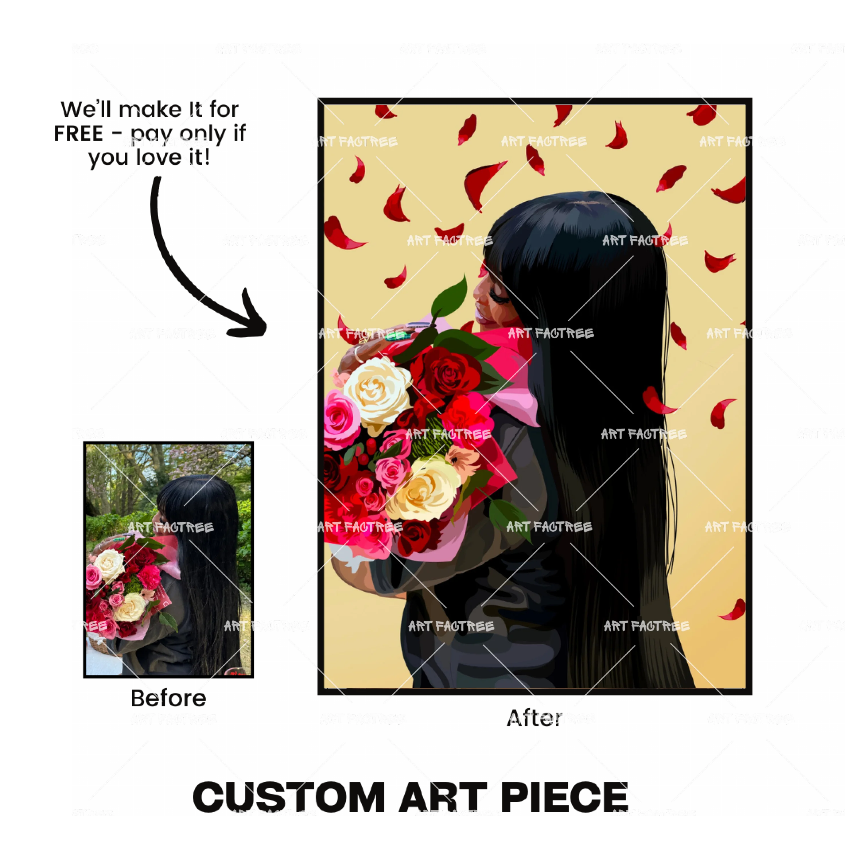 Reserve Your Custom Art Piece (Pay Only If You Love It)