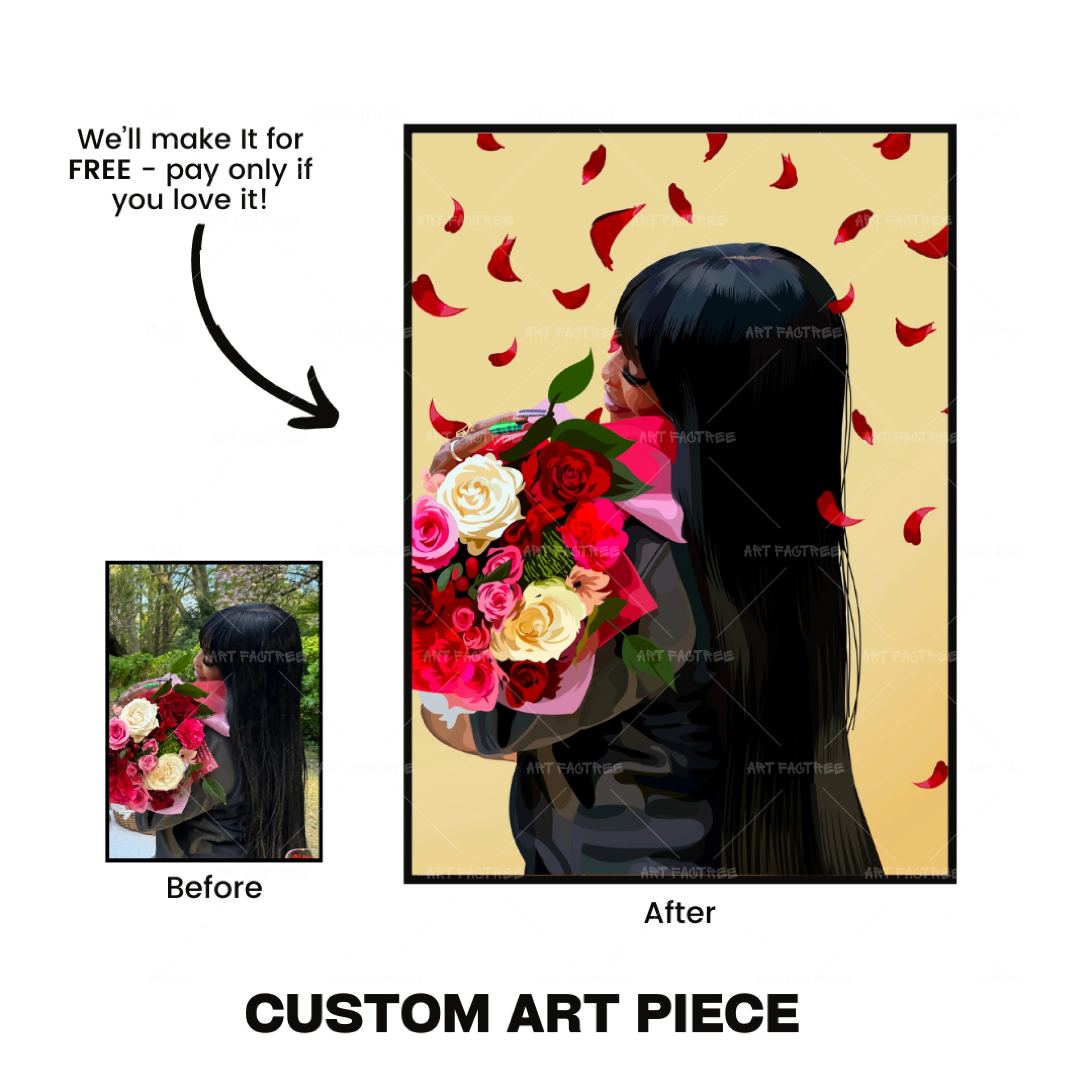 Reserve Your Custom Art Piece (Pay Only If You Love It)