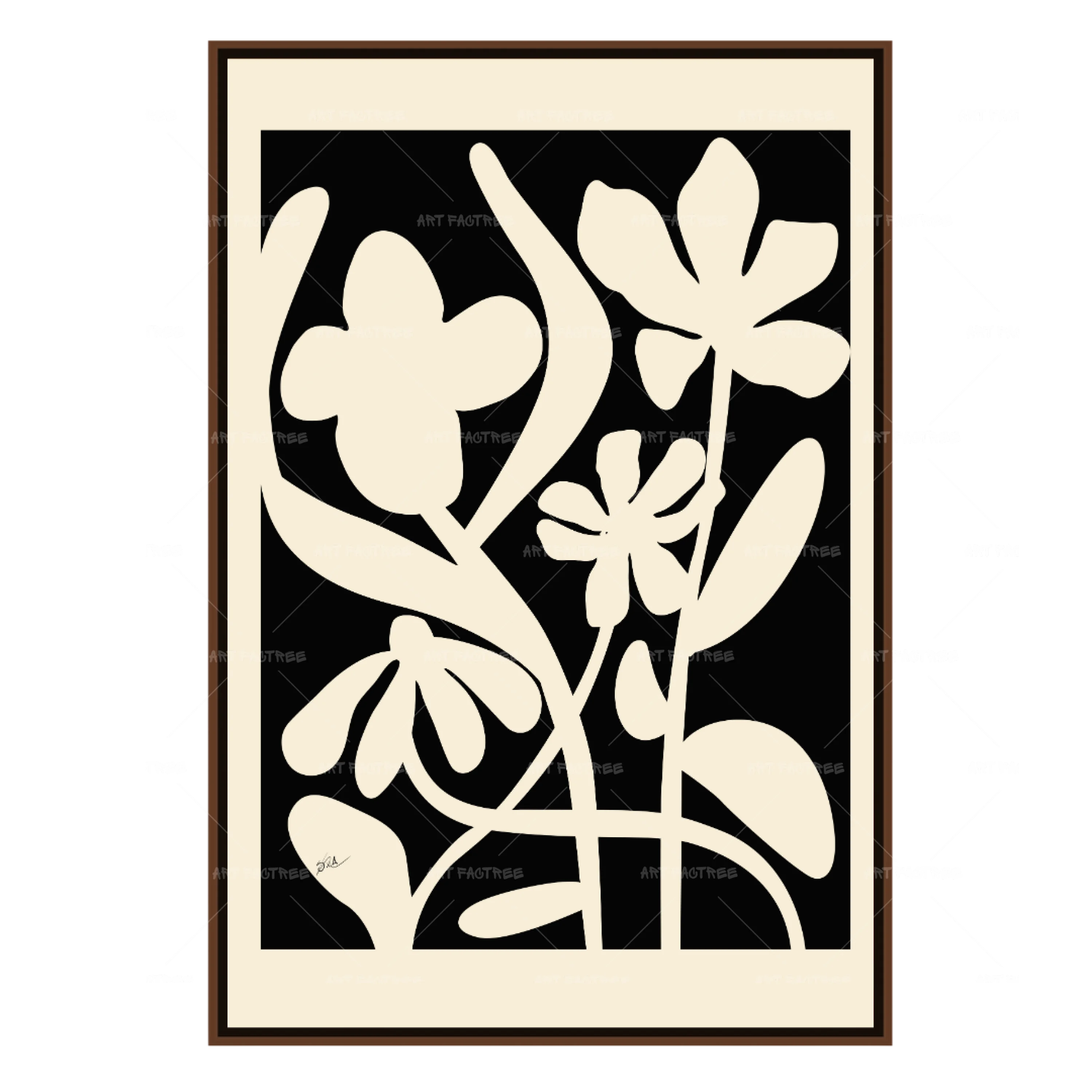 Floral Allure (Silhouette)