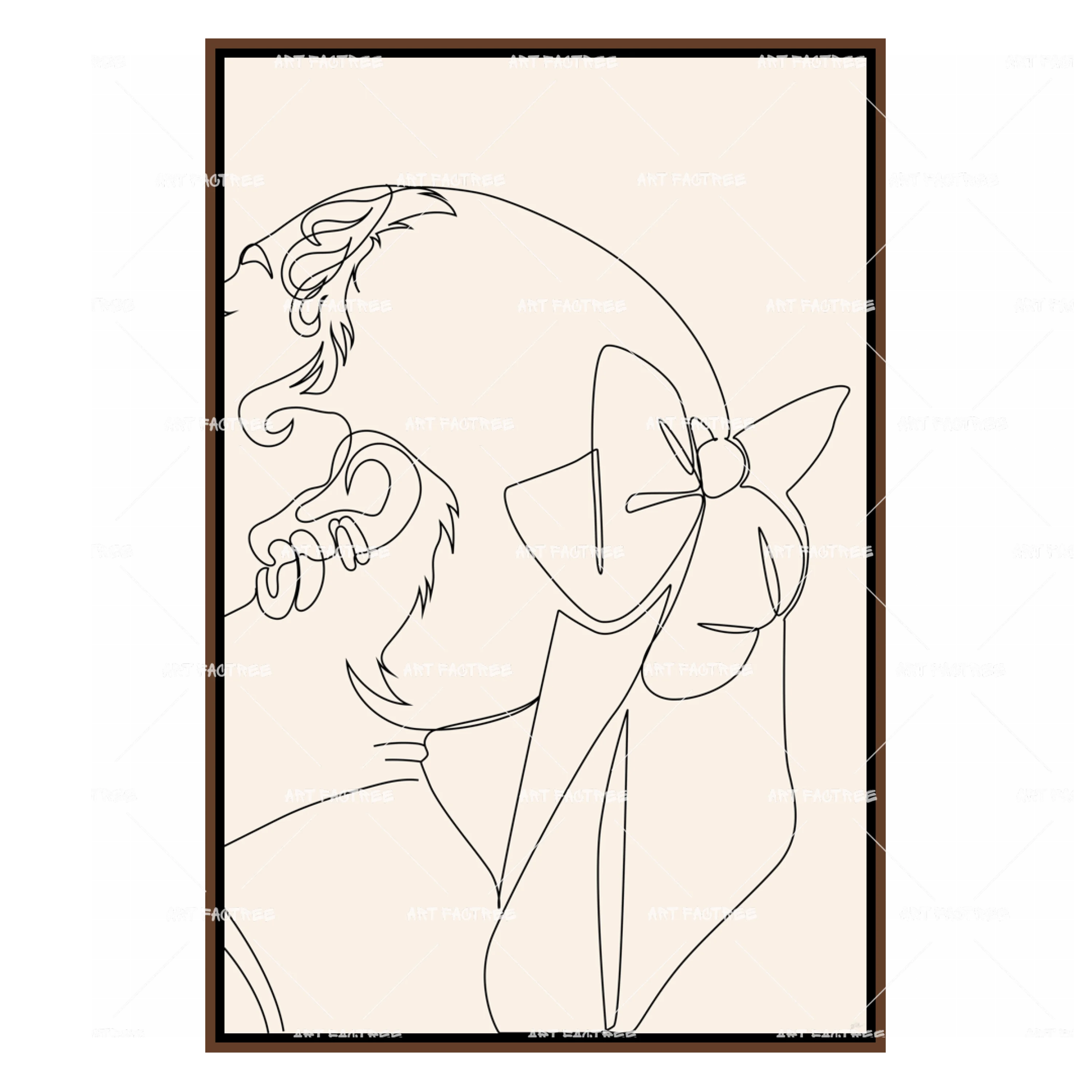 Graceful & Serene Lineart