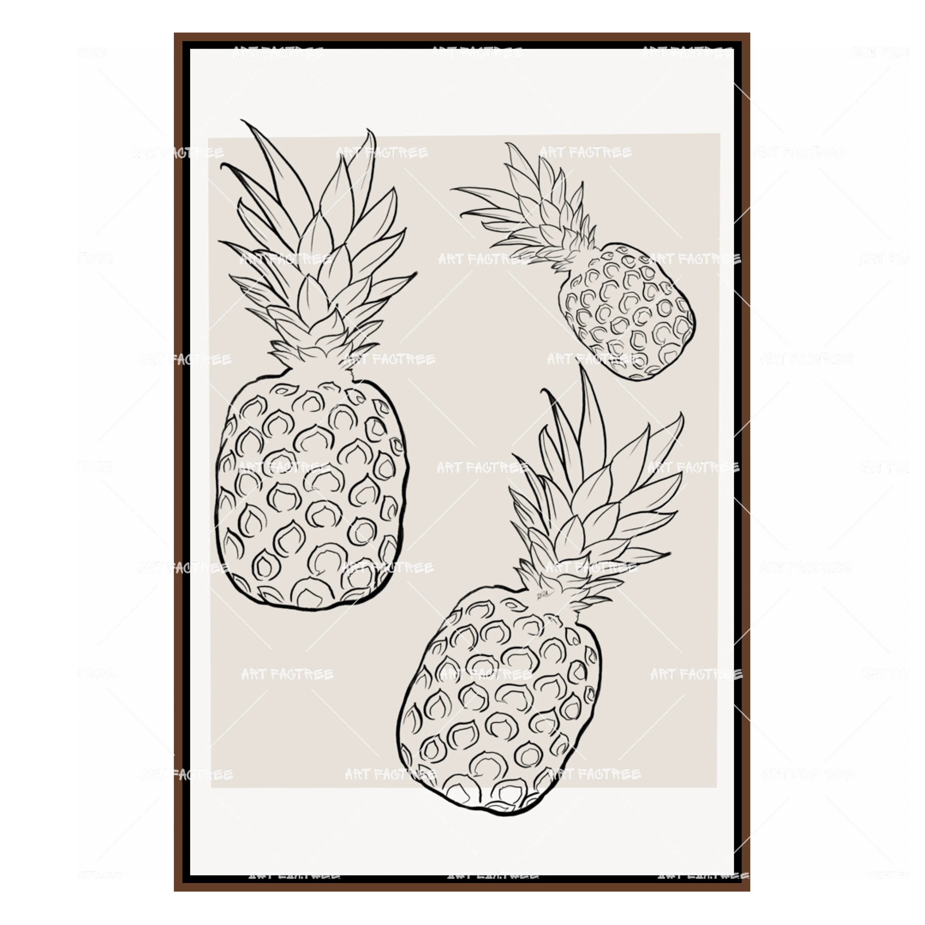 Pineapple Lineart
