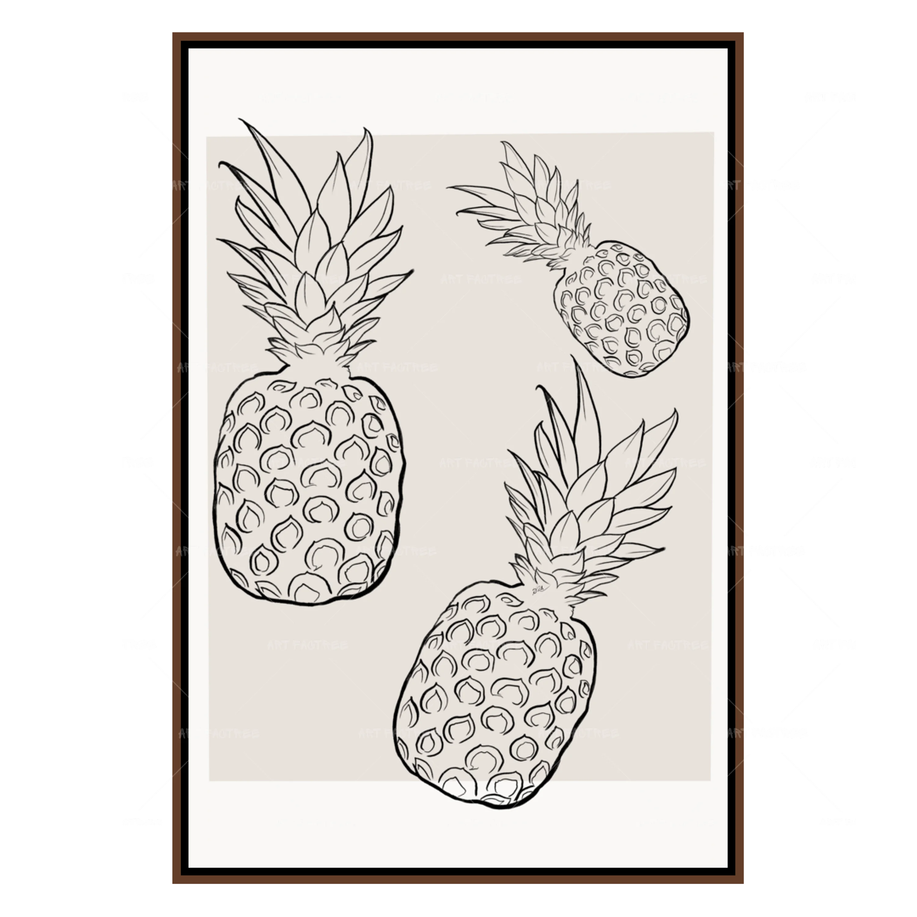 Pineapple Lineart