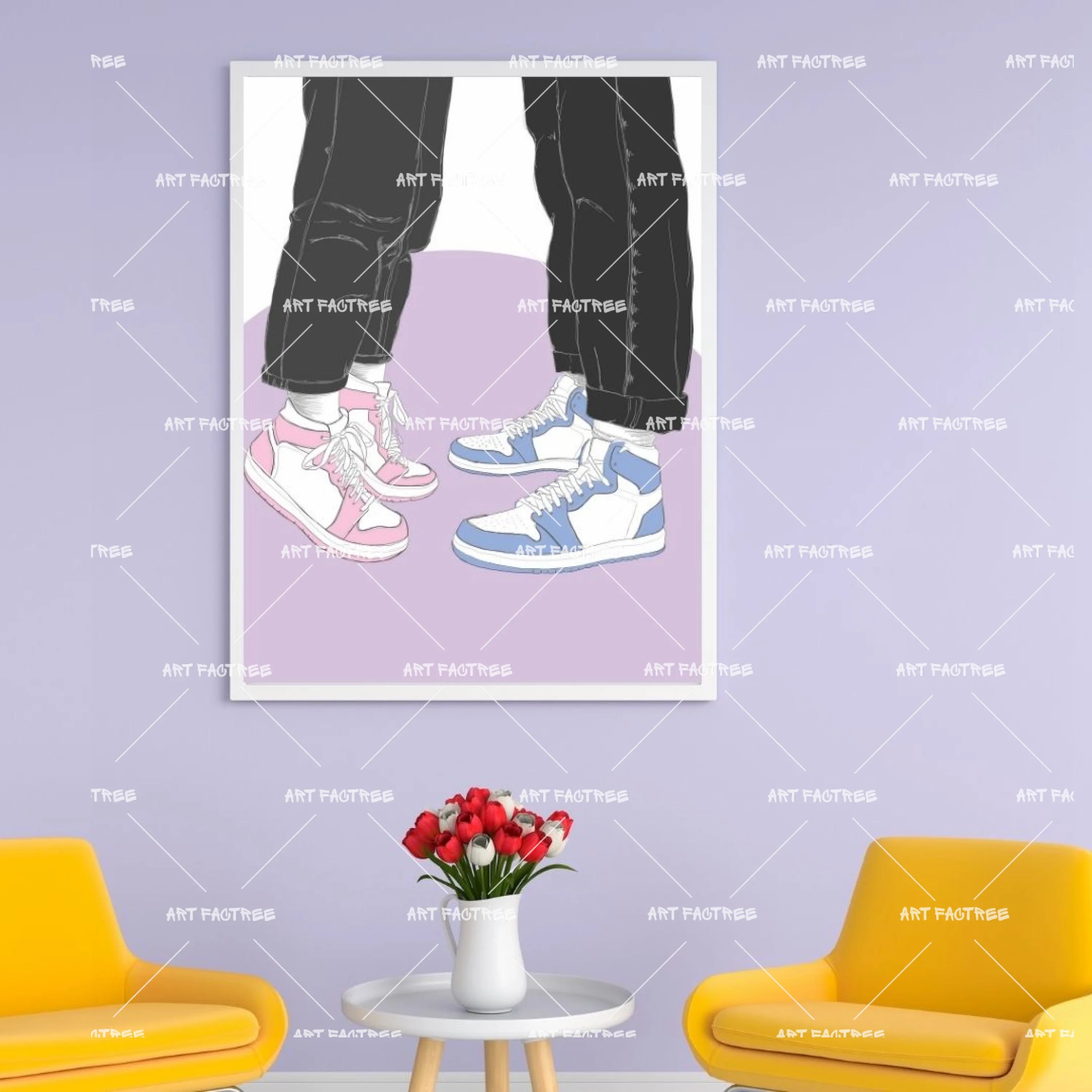 Sneaker Couple- purple