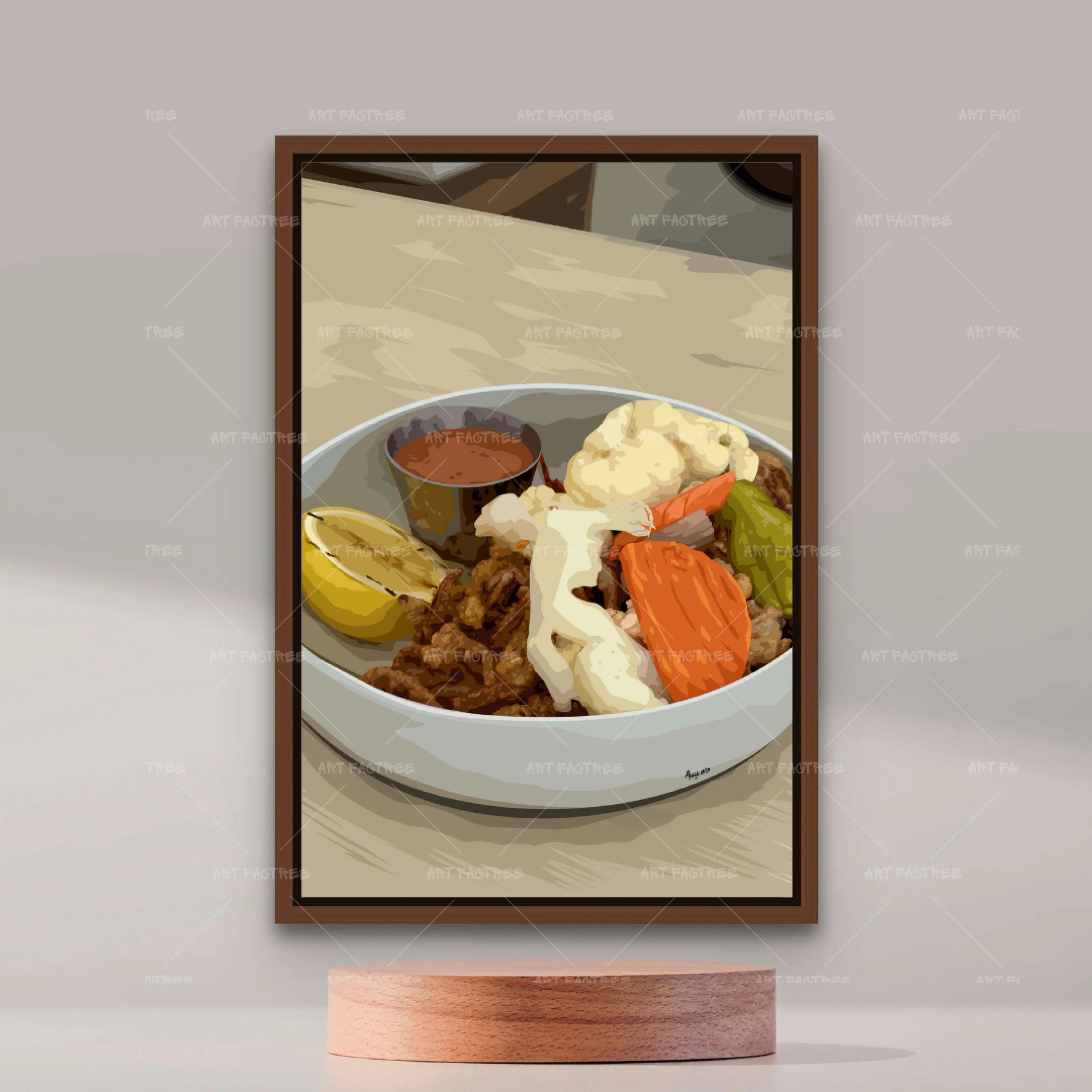 Veggies and Calamari