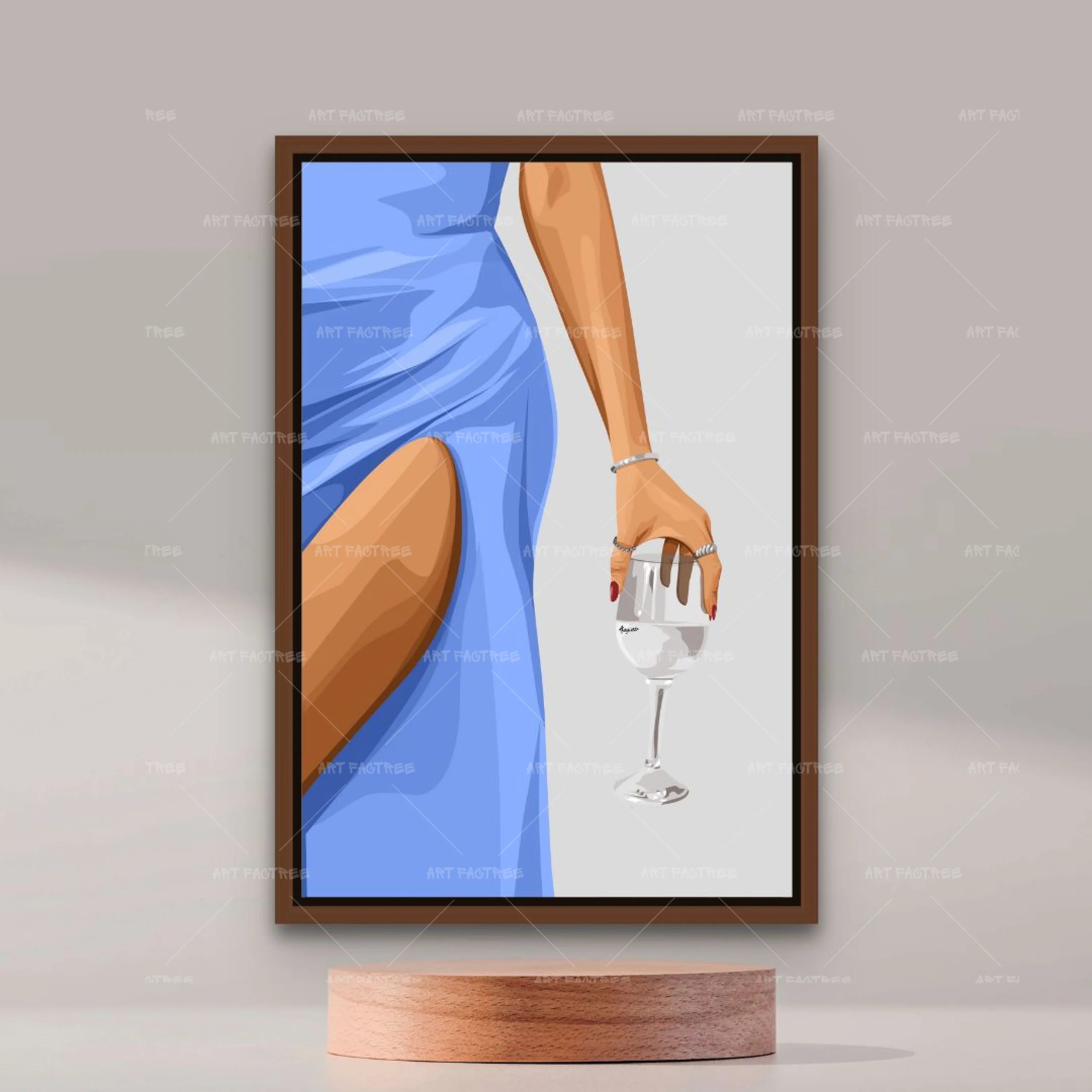 White Wine, Blue Dress