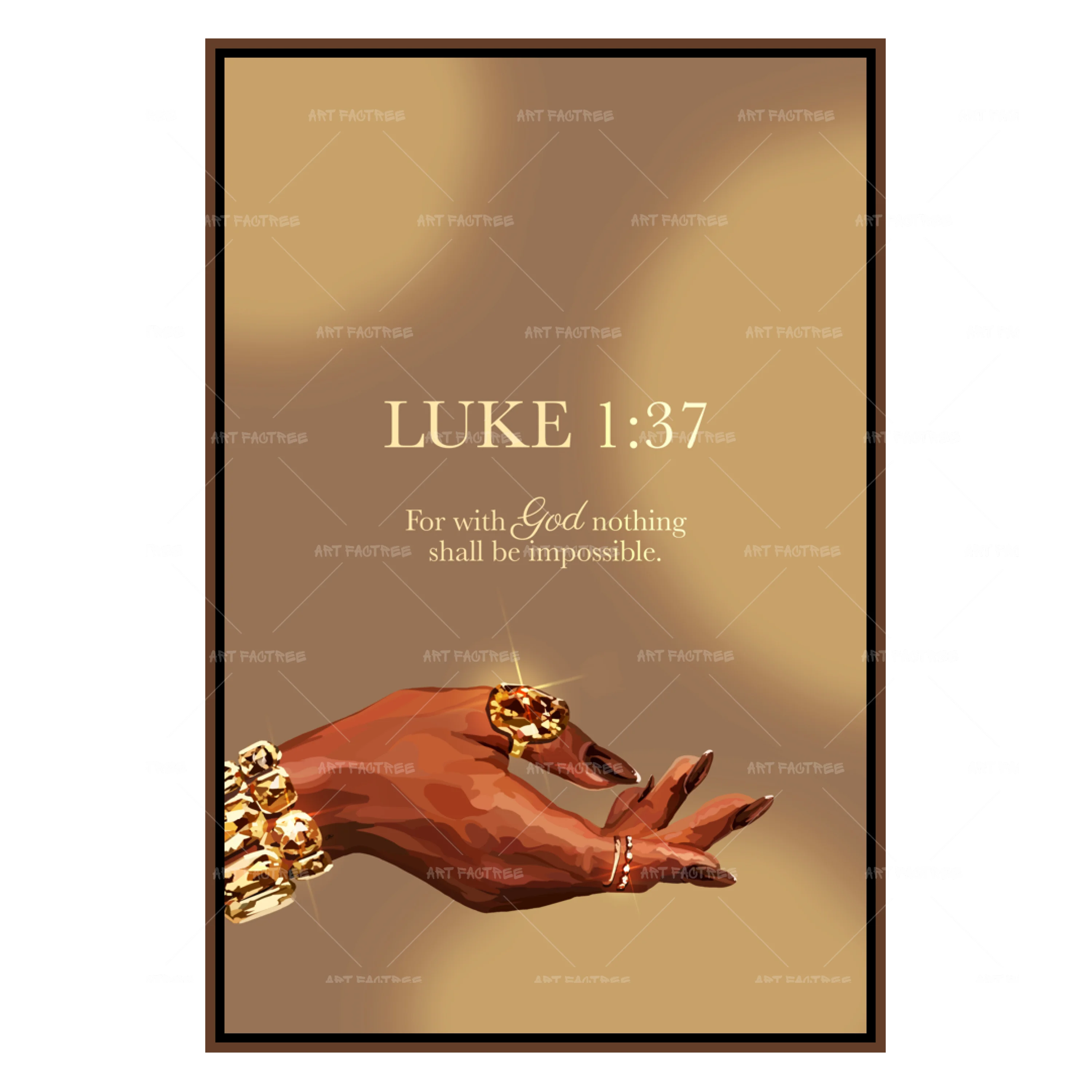 Luke 1:37 Gold