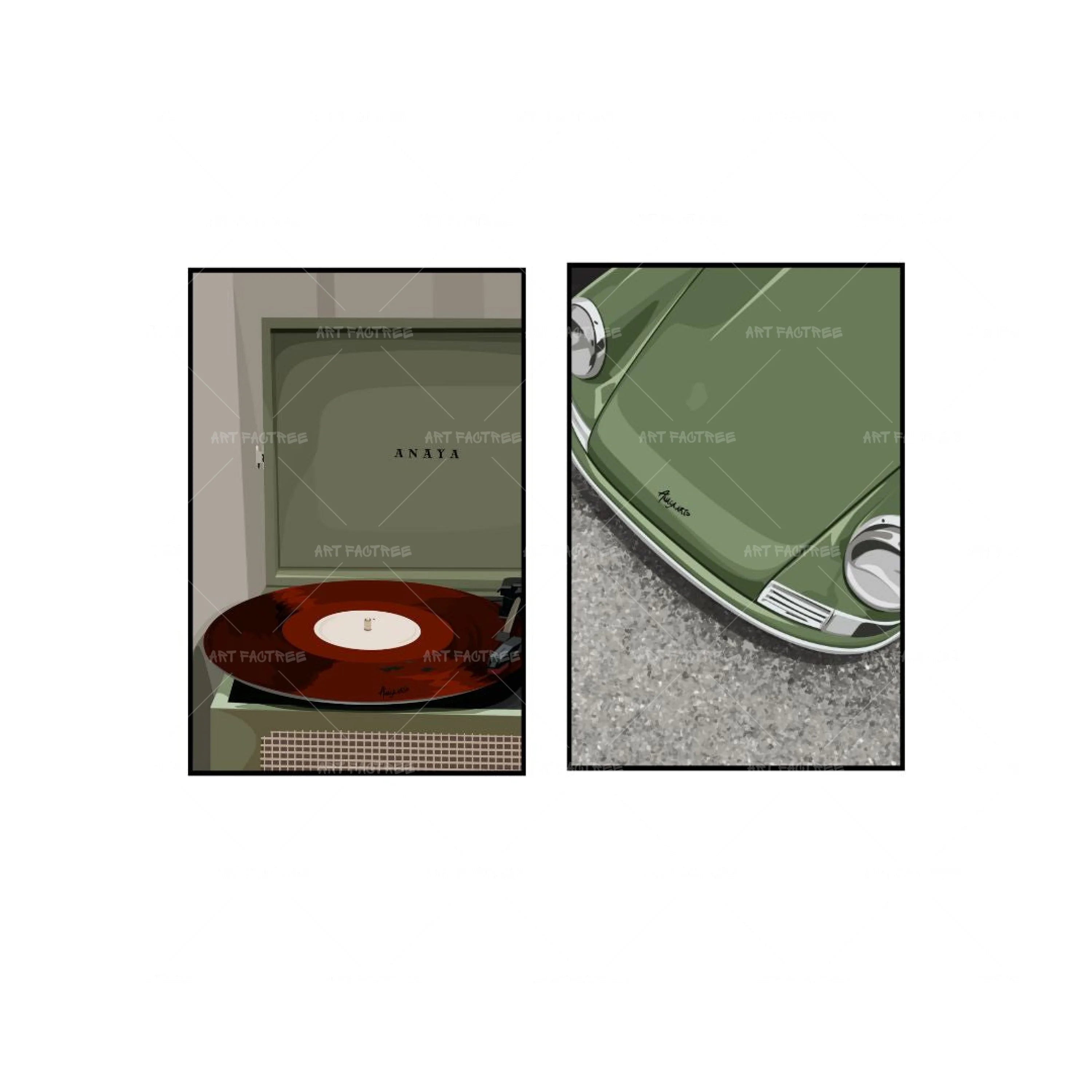 Amazon Retro vibes bundle 18x24