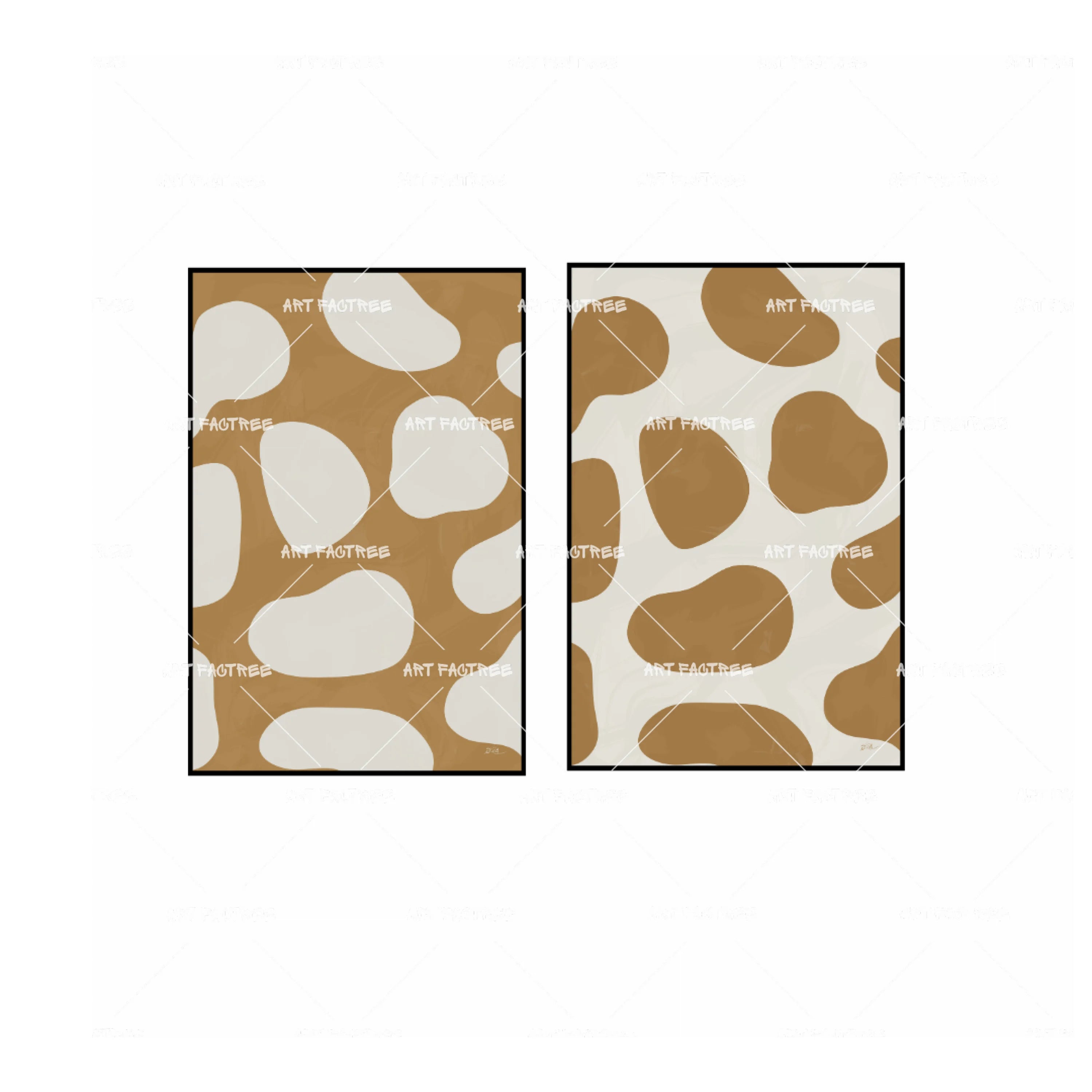Amazon Abstract Wobbles Bundle 18x24 Brown
