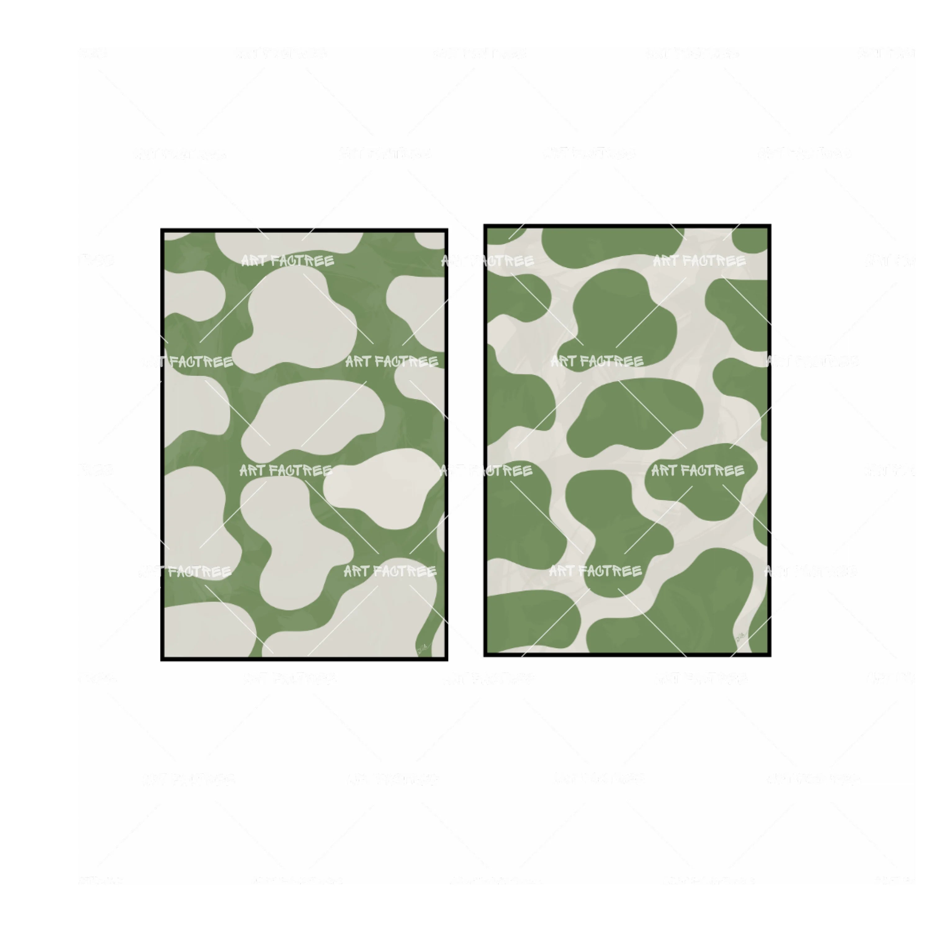 Amazon Abstract Wobbles Bundle 24x36 Green