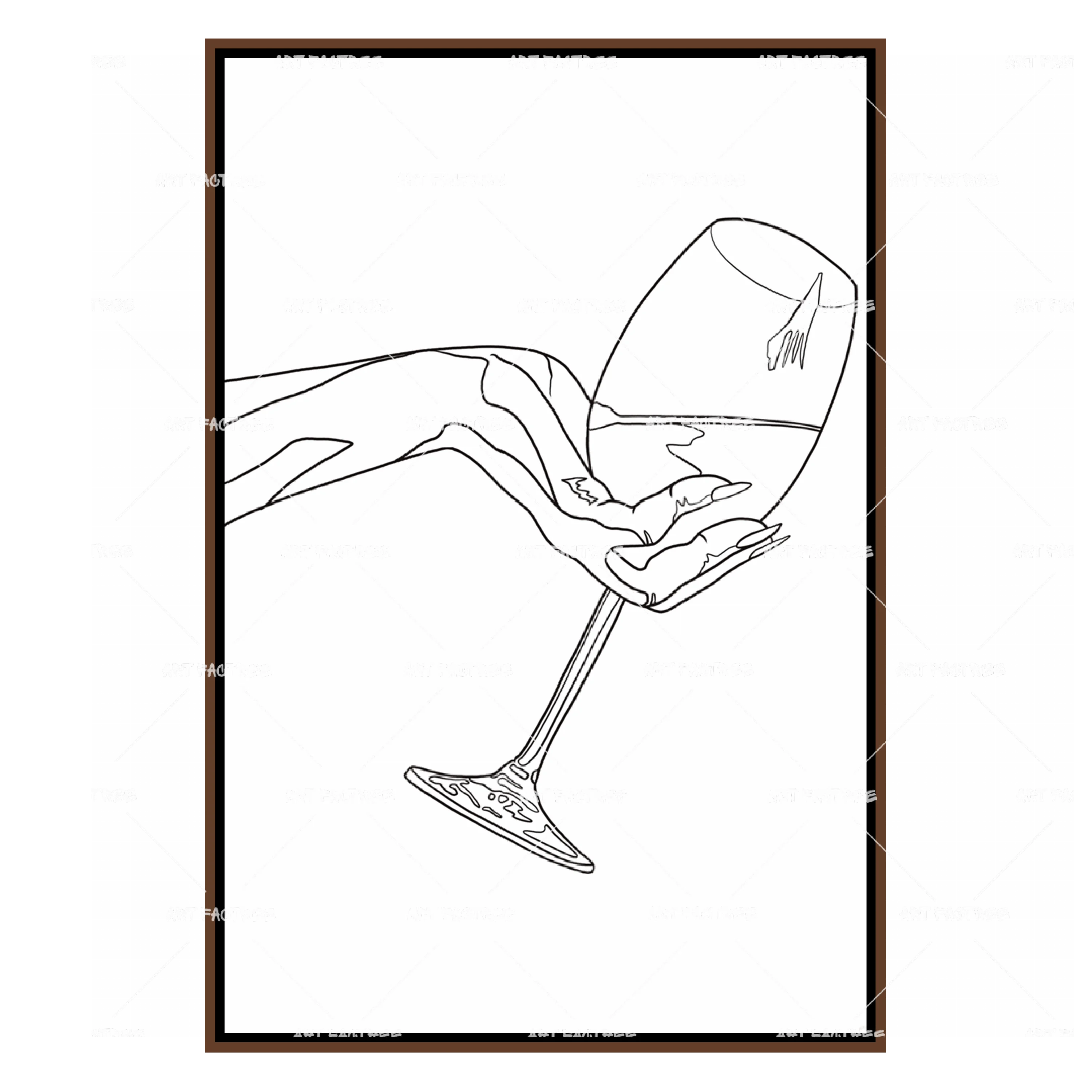 Vin Blanc Lineart