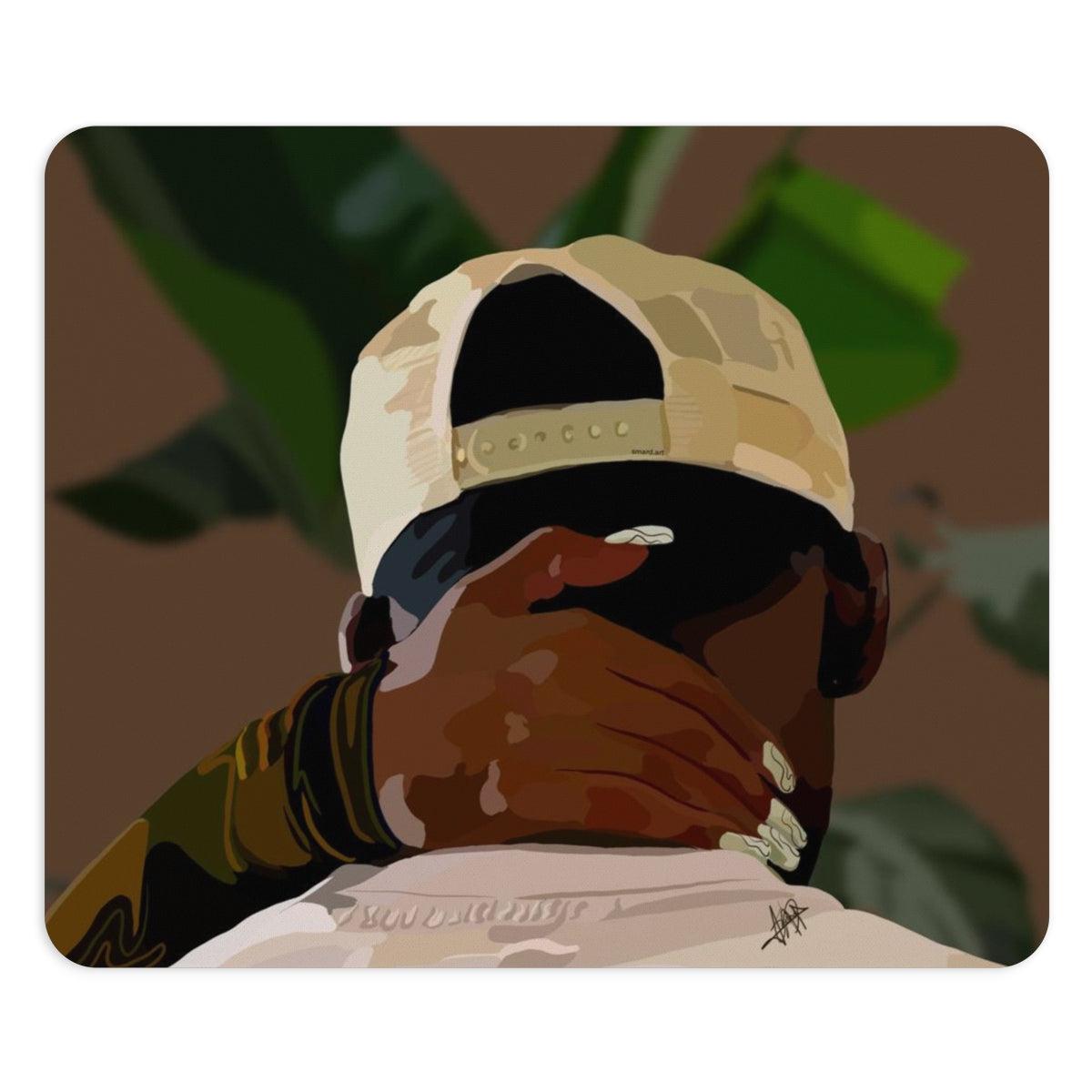 Black love Mouse Pad-One size-Rectangle-SmardArt-Wall Art