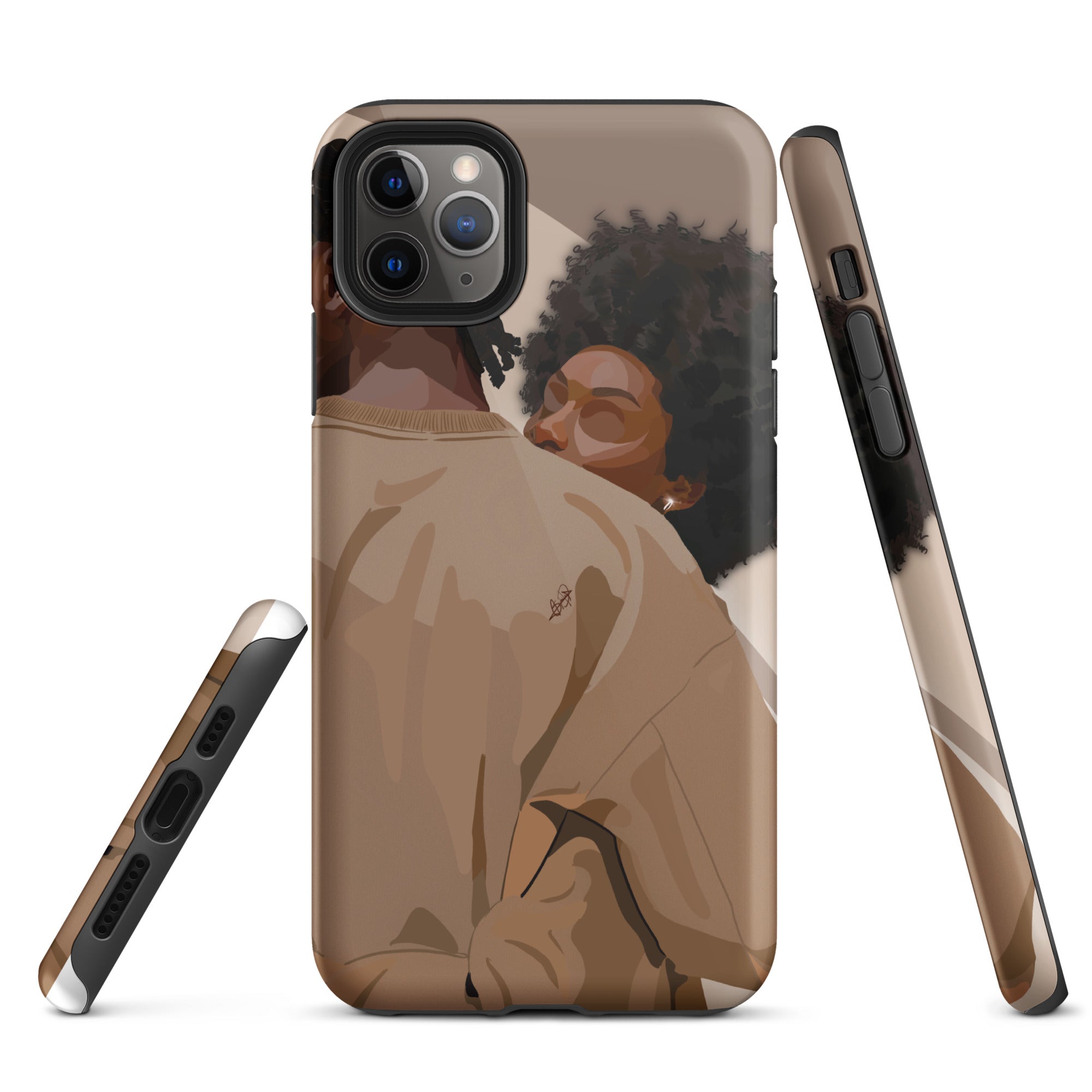 Lovebirds iPhone case-Glossy-iPhone 11 Pro Max-SmardArt-Wall Art