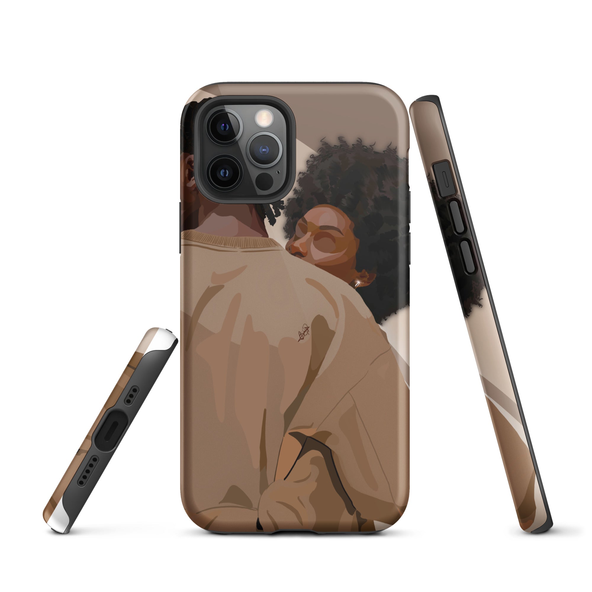Lovebirds iPhone case-Glossy-iPhone 12 Pro-SmardArt-Wall Art