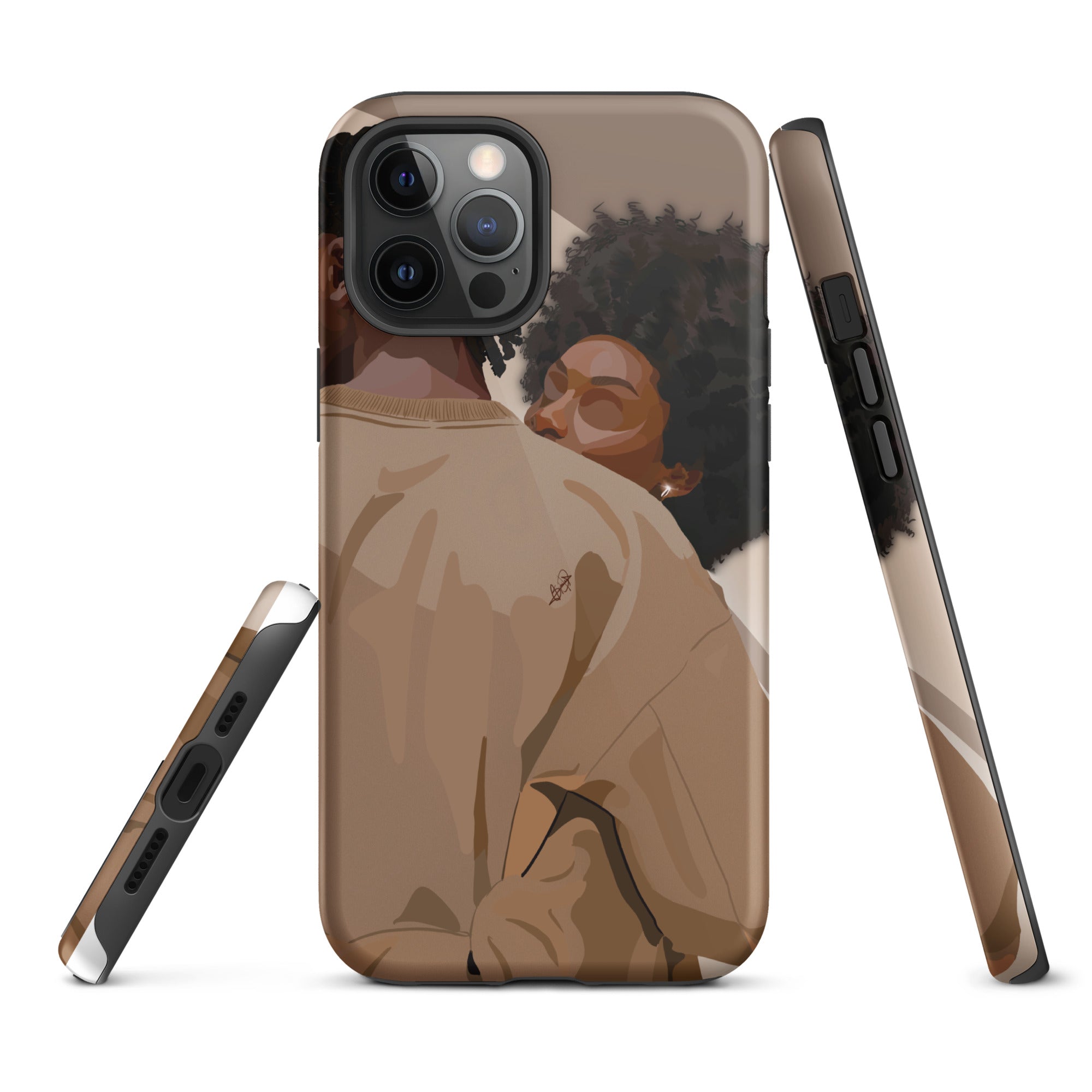 Lovebirds iPhone case-Glossy-iPhone 12 Pro Max-SmardArt-Wall Art
