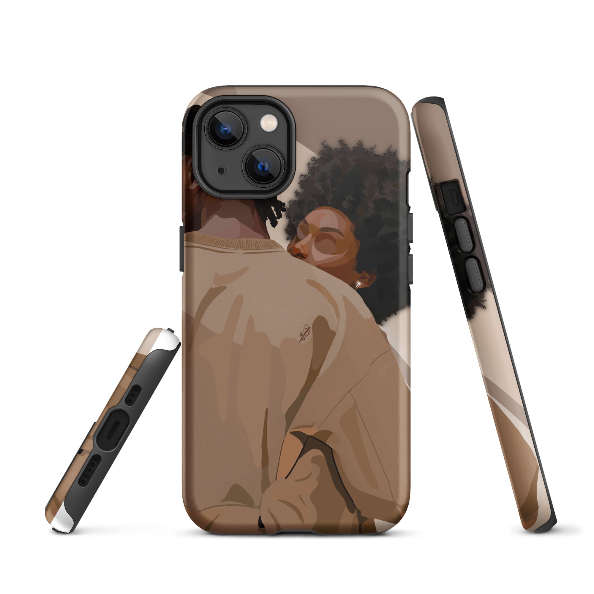 Lovebirds iPhone case-Glossy-iPhone 13-SmardArt-Wall Art