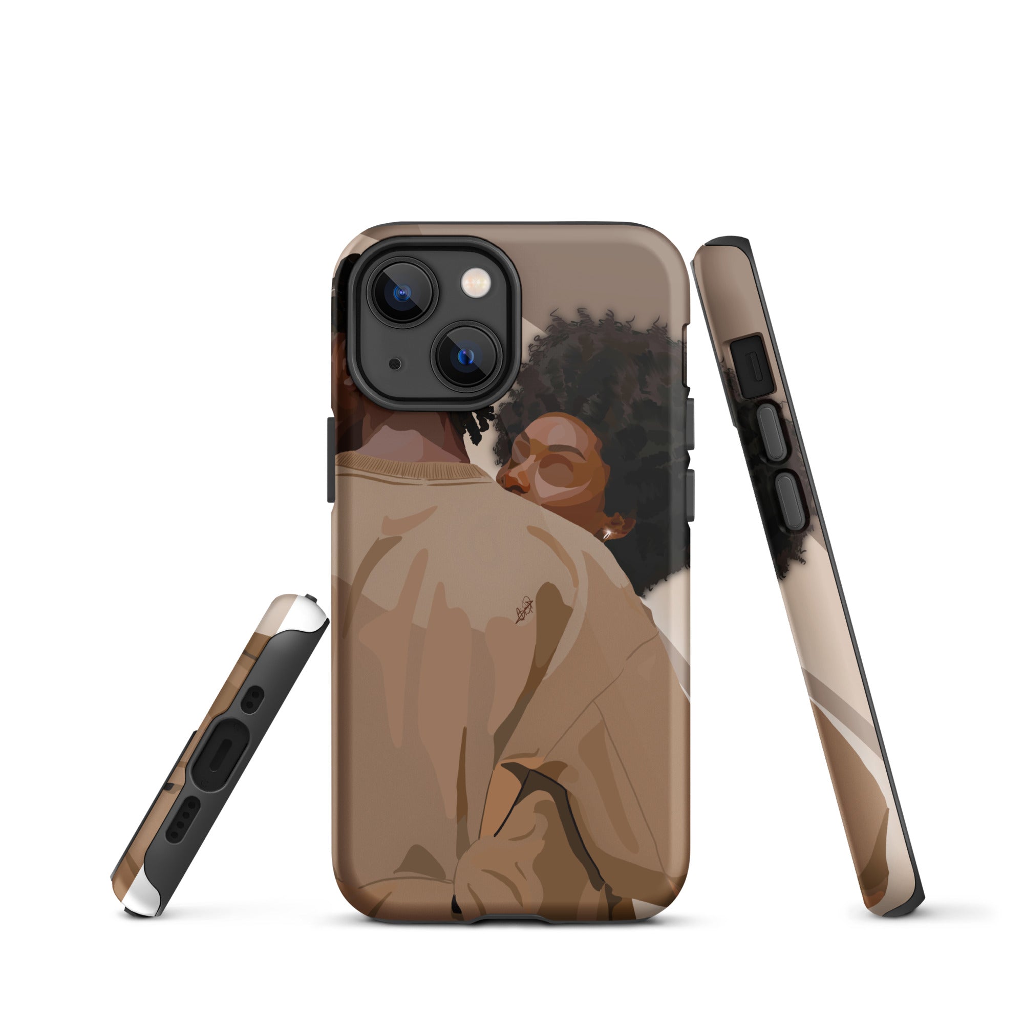 Lovebirds iPhone case-Glossy-iPhone 13 mini-SmardArt-Wall Art