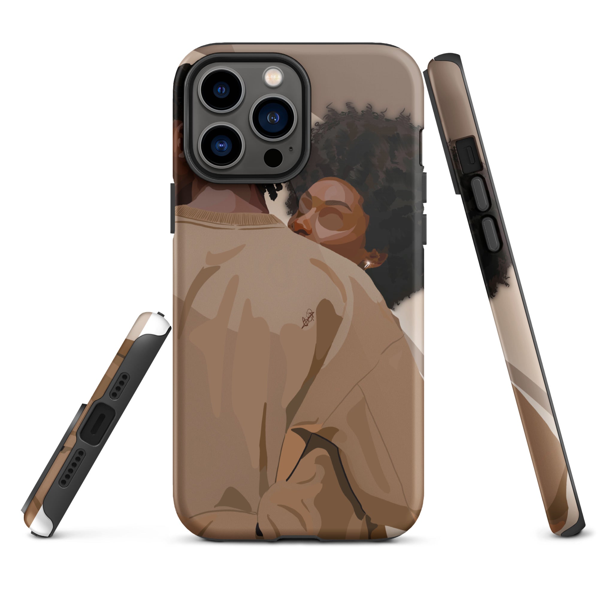 Lovebirds iPhone case-Glossy-iPhone 13 Pro Max-SmardArt-Wall Art