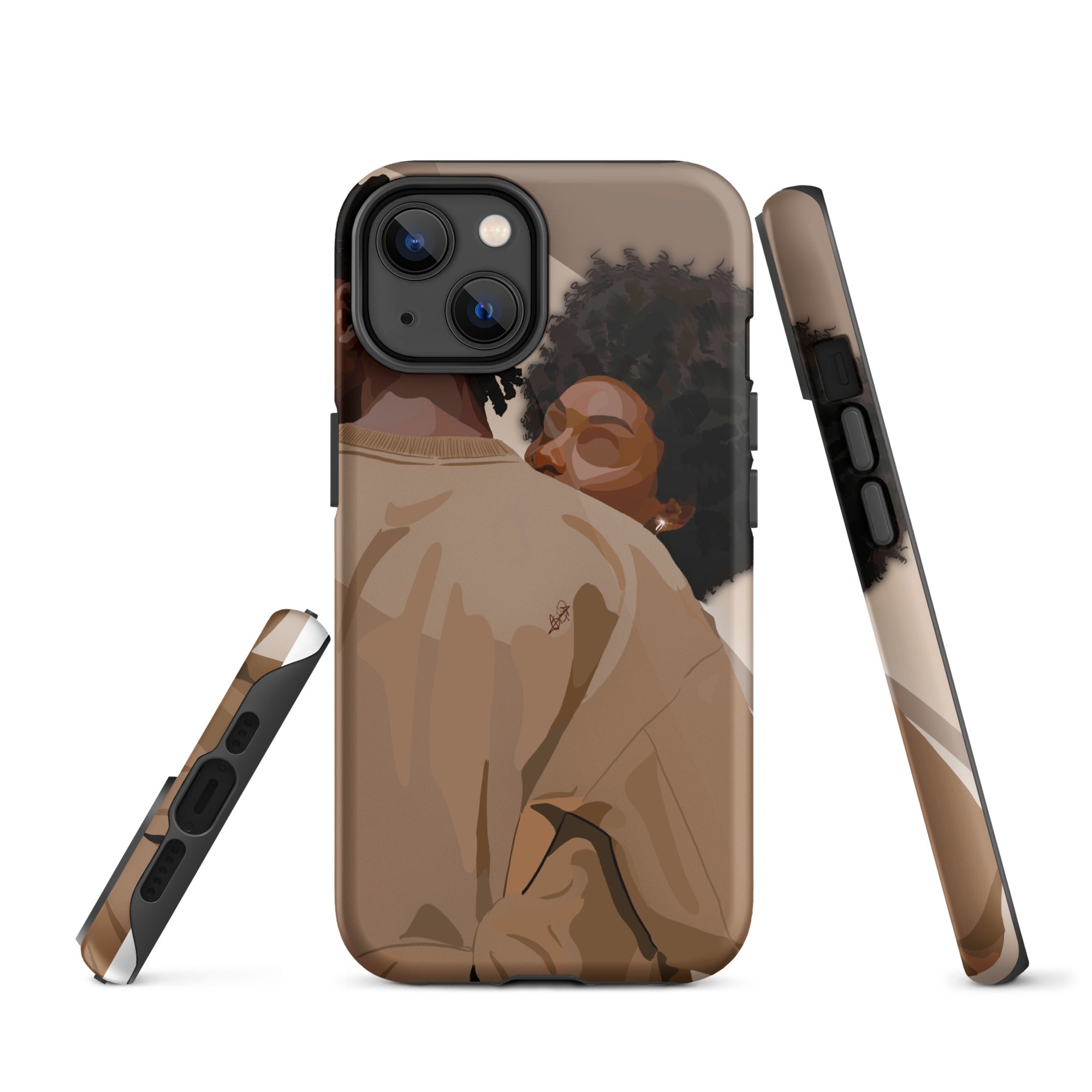 Lovebirds iPhone case-Glossy-iPhone 14-SmardArt-Wall Art
