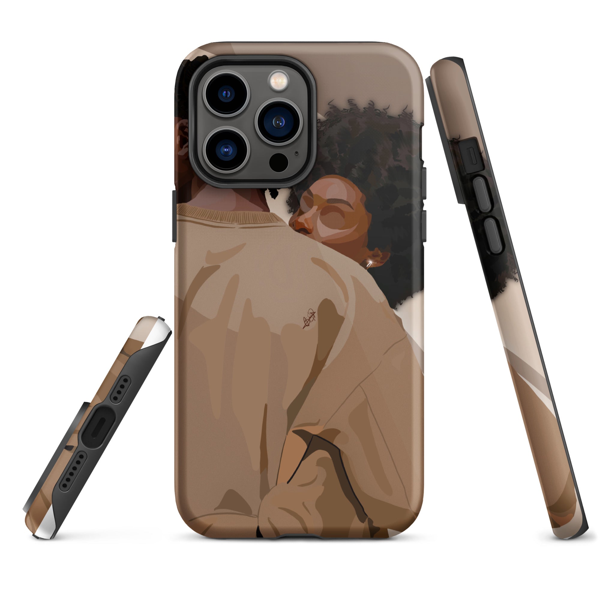 Lovebirds iPhone case-Glossy-iPhone 14 Pro Max-SmardArt-Wall Art