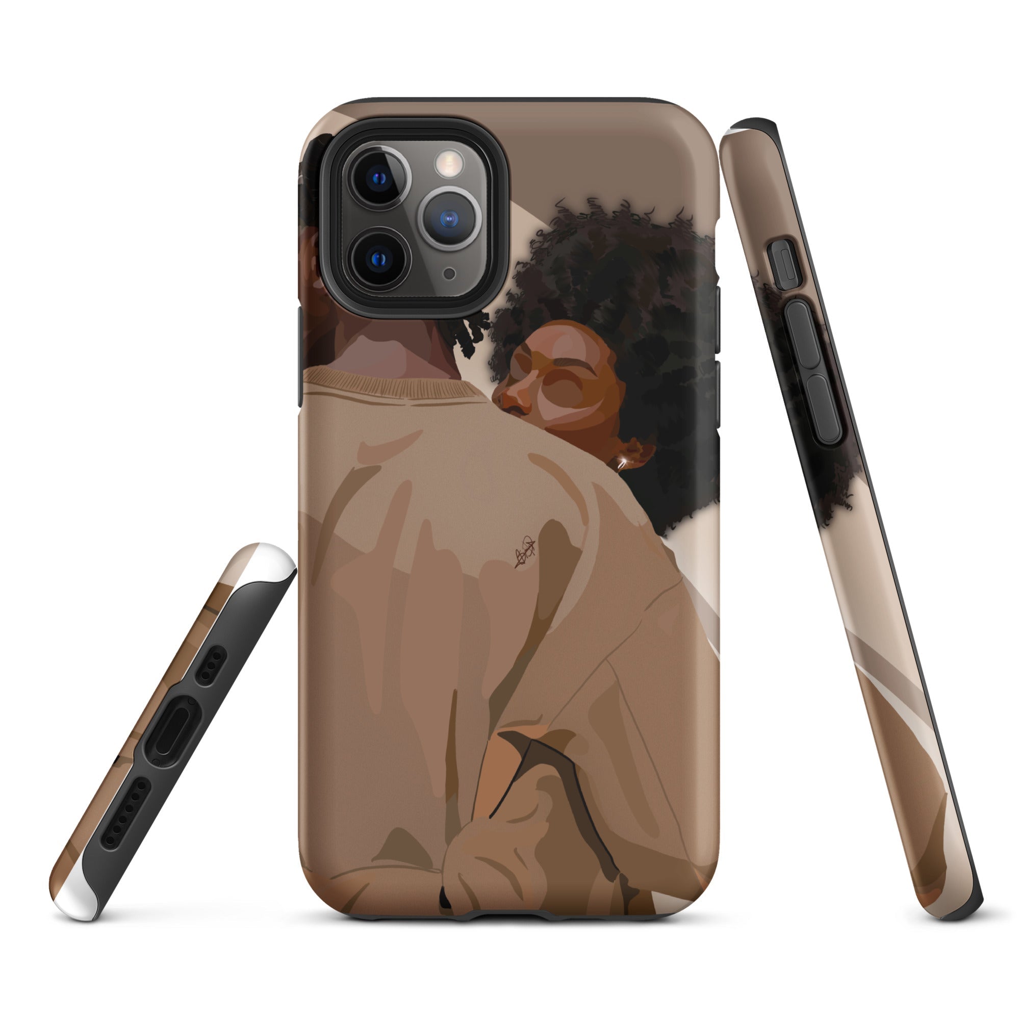 Lovebirds iPhone case-Matte-iPhone 11 Pro-SmardArt-Wall Art