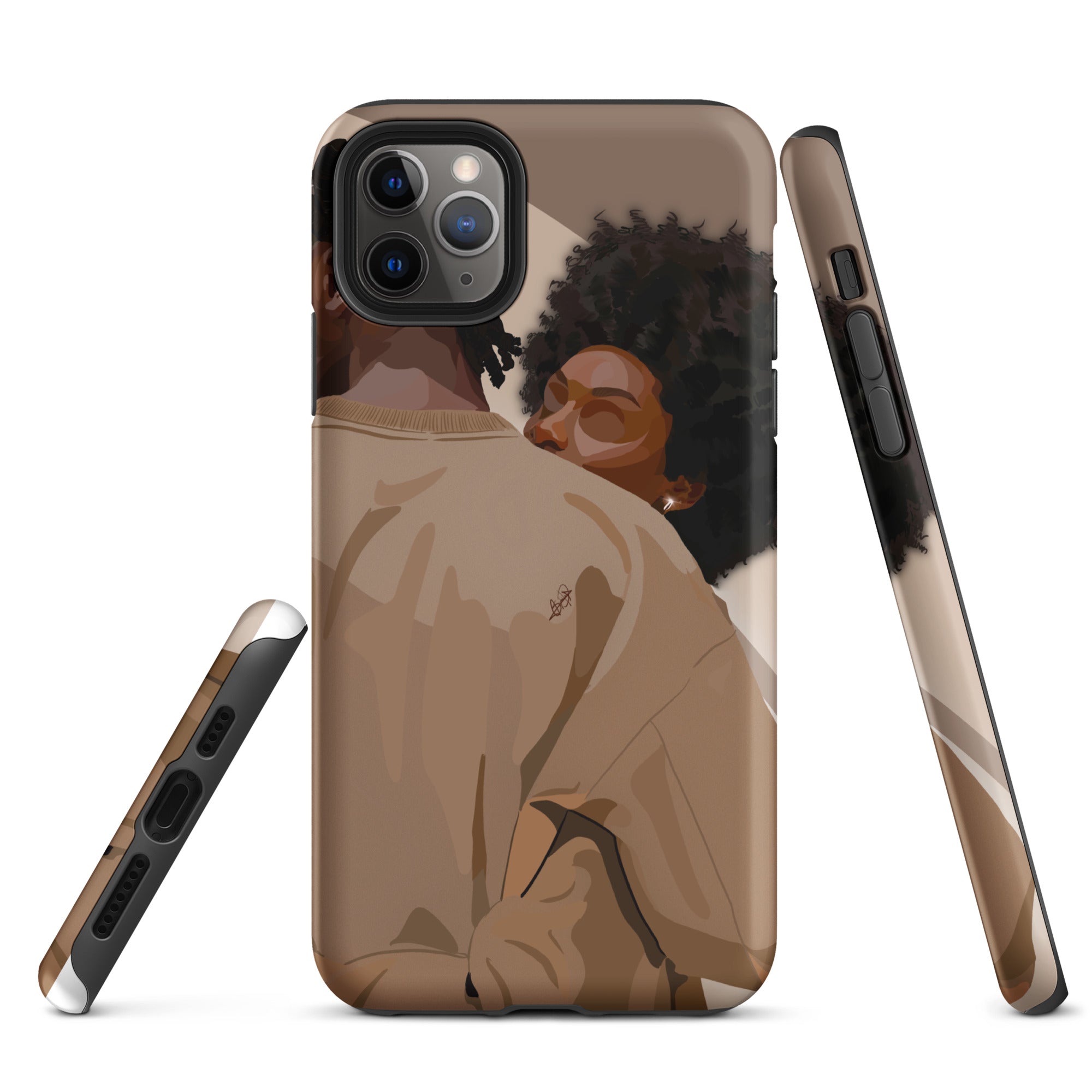 Lovebirds iPhone case-Matte-iPhone 11 Pro Max-SmardArt-Wall Art