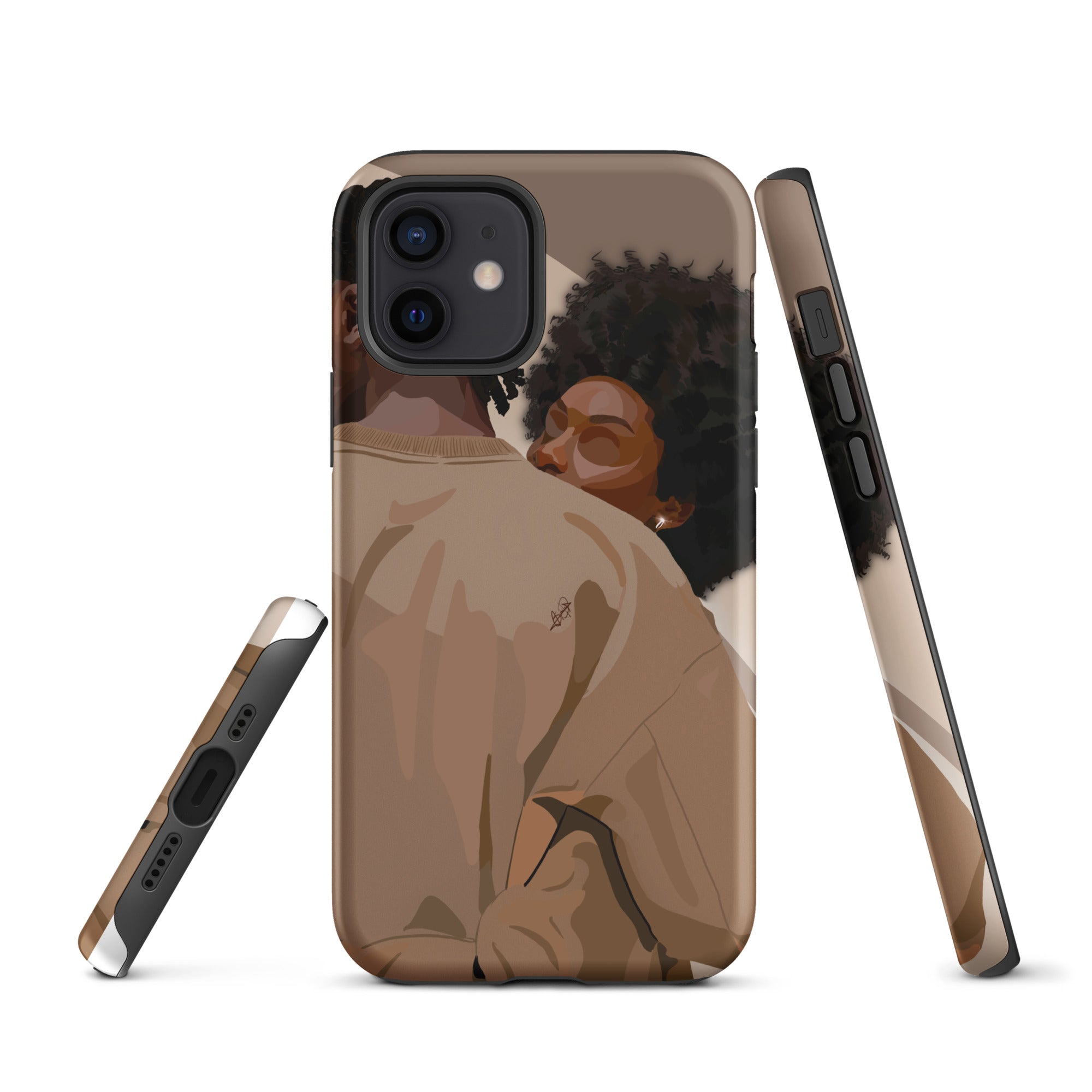 Lovebirds iPhone case-Matte-iPhone 12-SmardArt-Wall Art