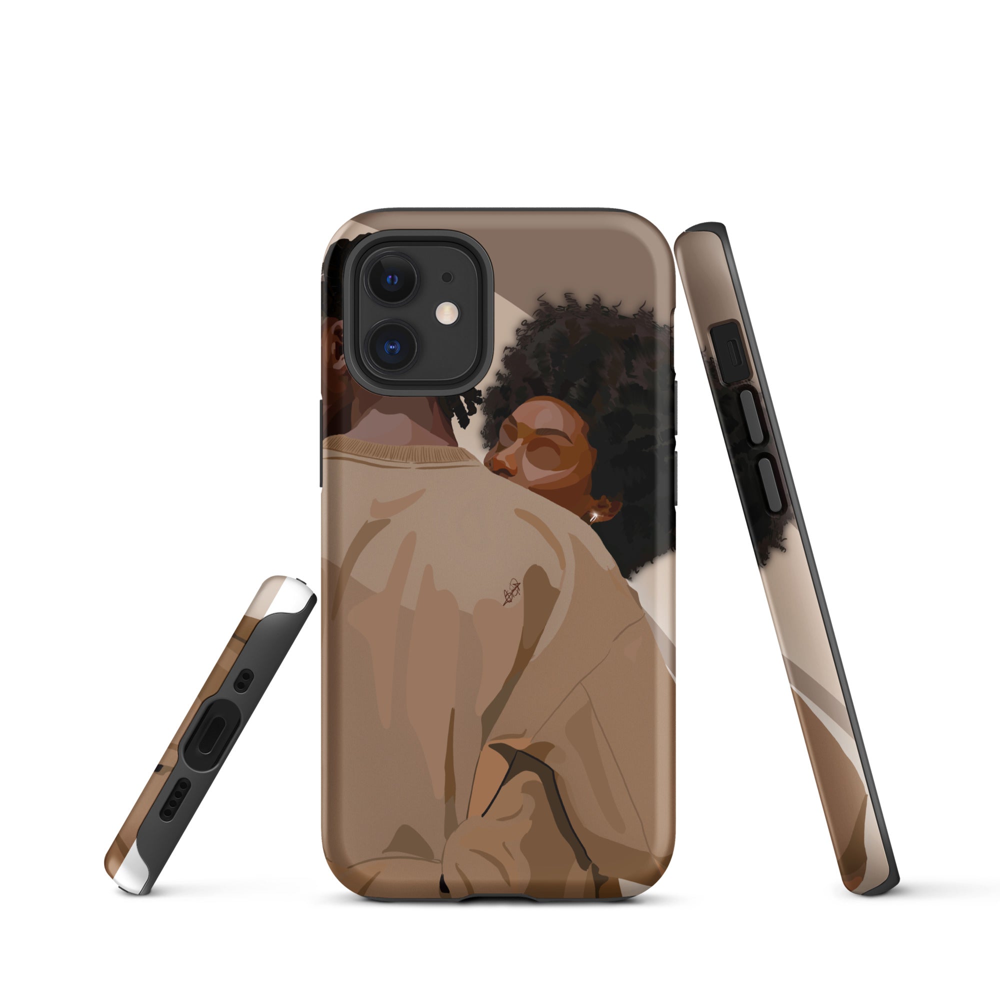 Lovebirds iPhone case-Matte-iPhone 12 mini-SmardArt-Wall Art