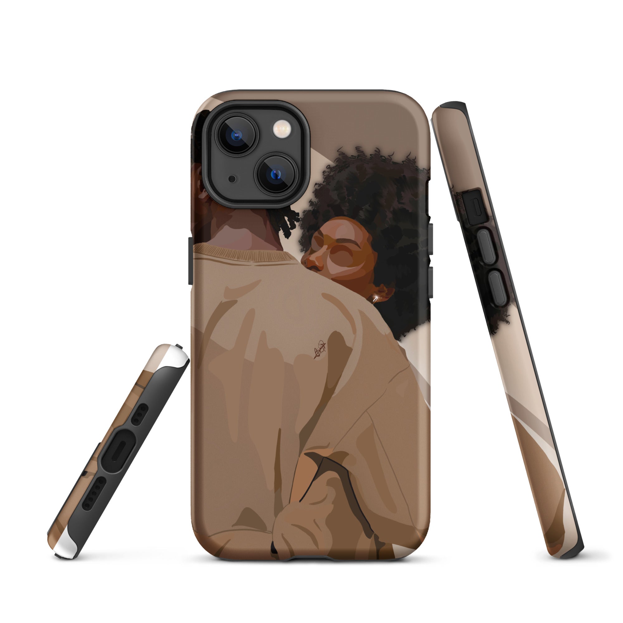 Lovebirds iPhone case-Matte-iPhone 13-SmardArt-Wall Art