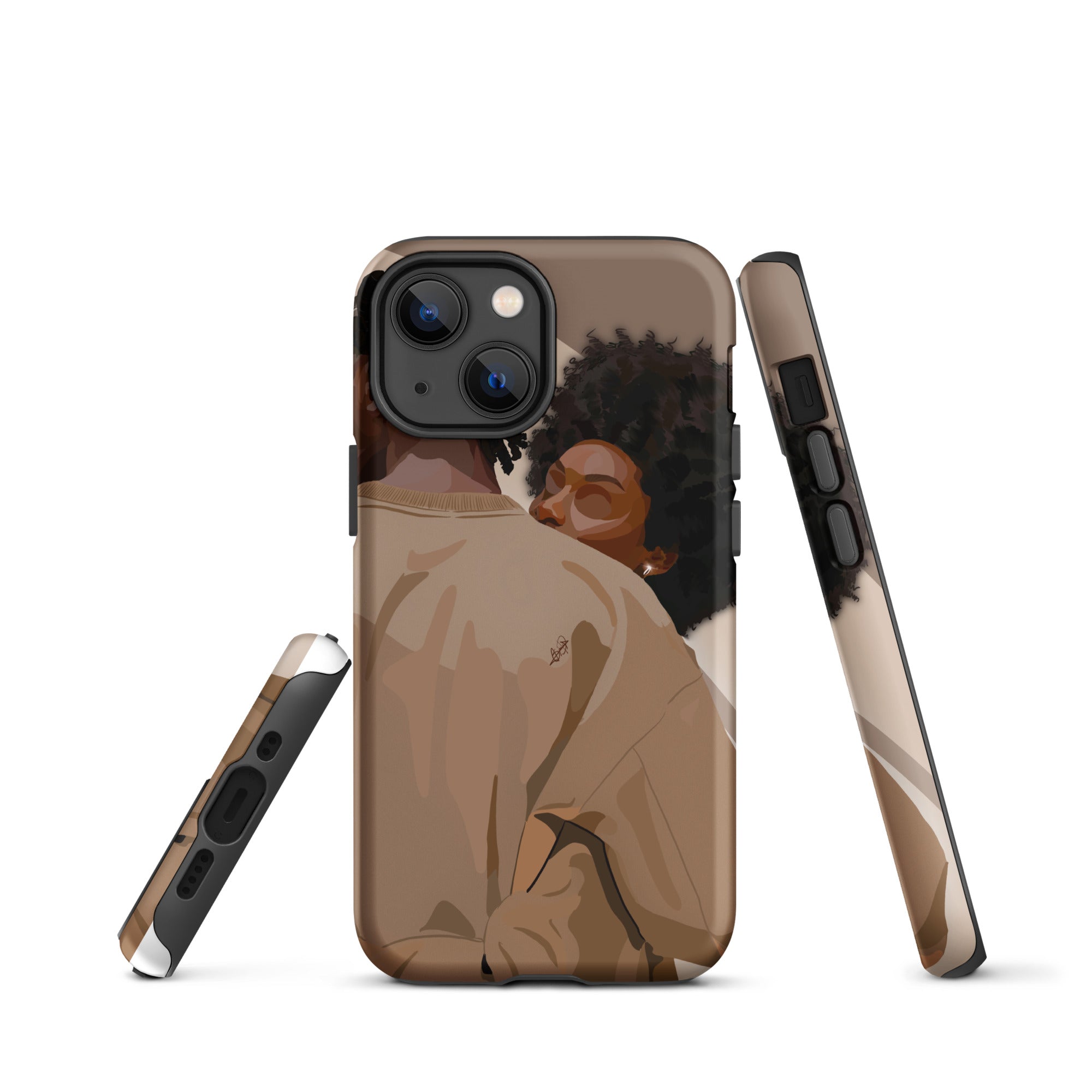 Lovebirds iPhone case-Matte-iPhone 13 mini-SmardArt-Wall Art