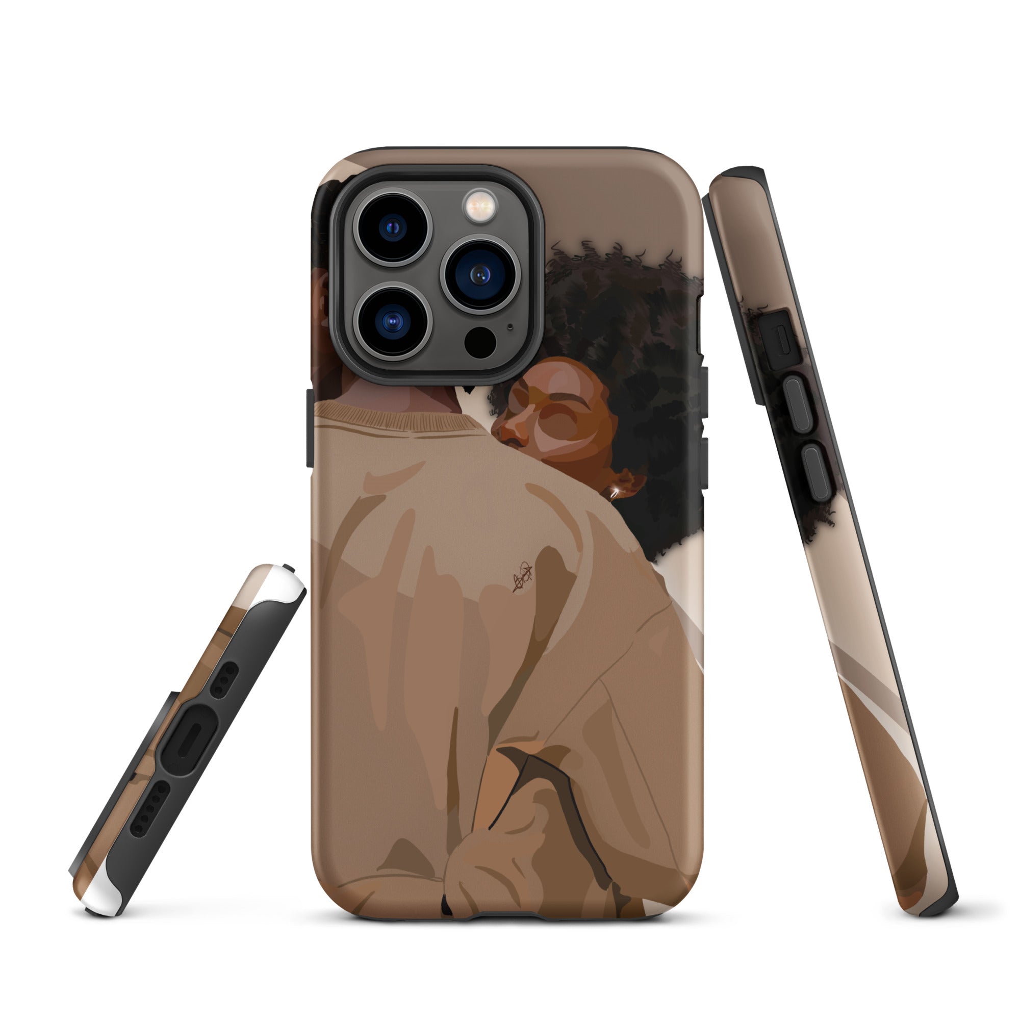 Lovebirds iPhone case-Matte-iPhone 13 Pro-SmardArt-Wall Art