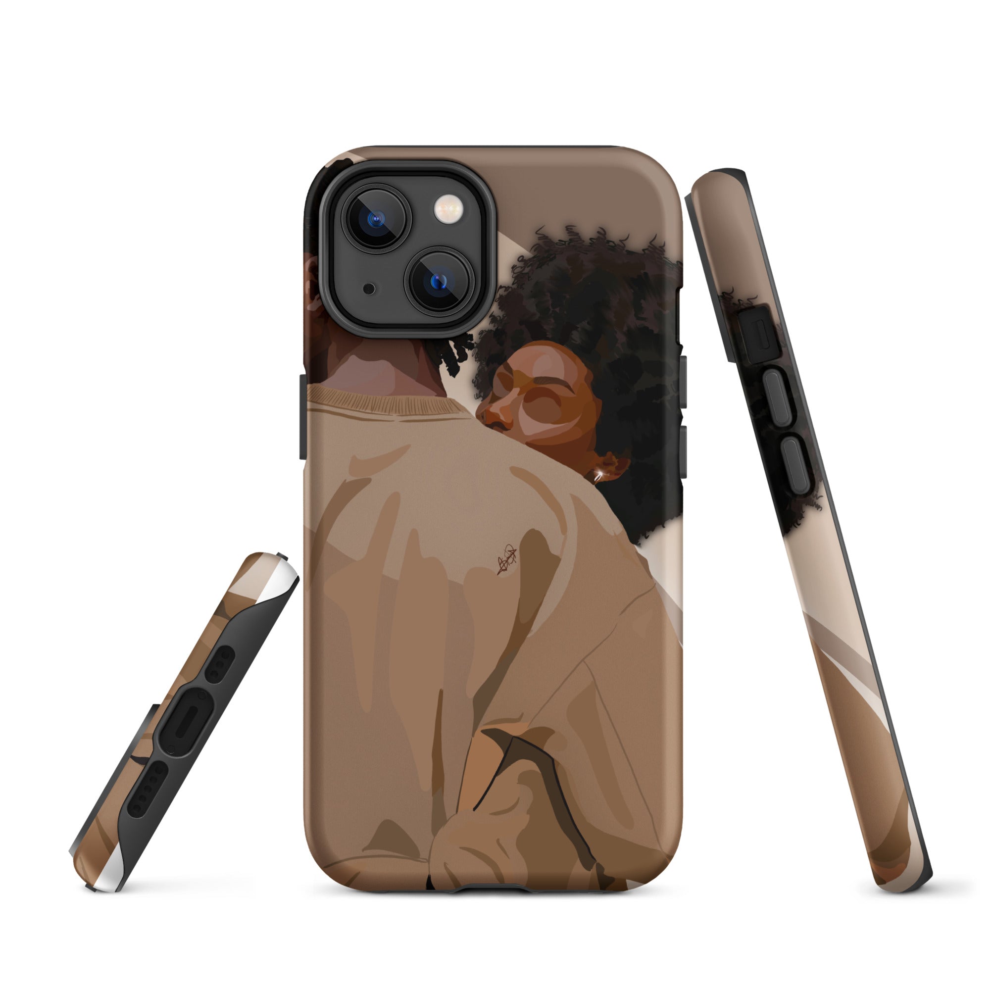 Lovebirds iPhone case-Matte-iPhone 14-SmardArt-Wall Art