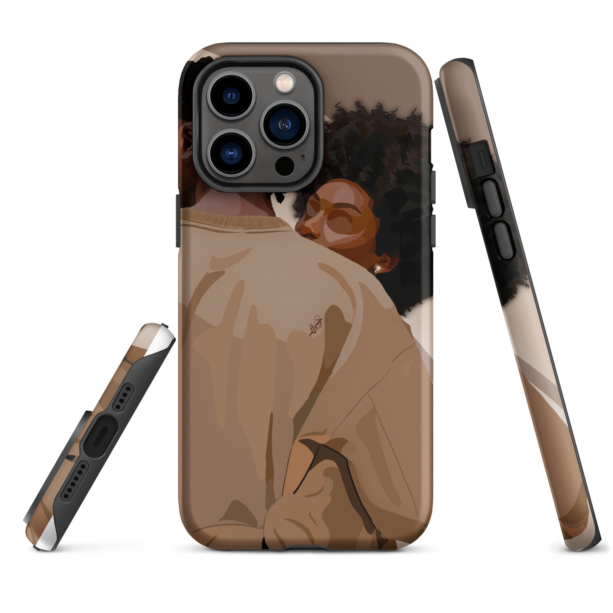 Lovebirds iPhone case-Matte-iPhone 14 Pro Max-SmardArt-Wall Art