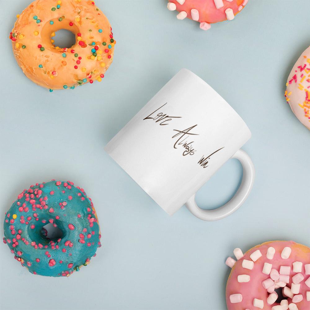 Love always win glossy mug-11oz-SmardArt-Wall Art