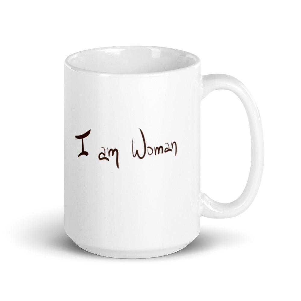 I am Woman mug-15oz-SmardArt-Wall Art