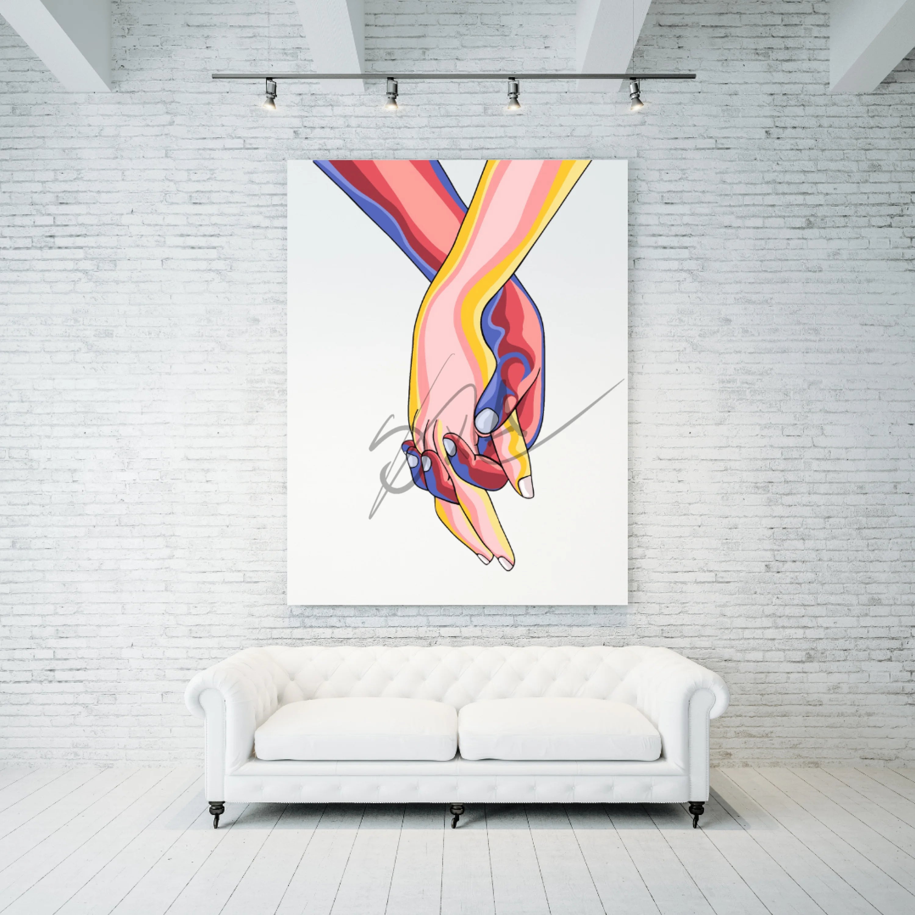 Love - White - Wall Art by Anaya Arts