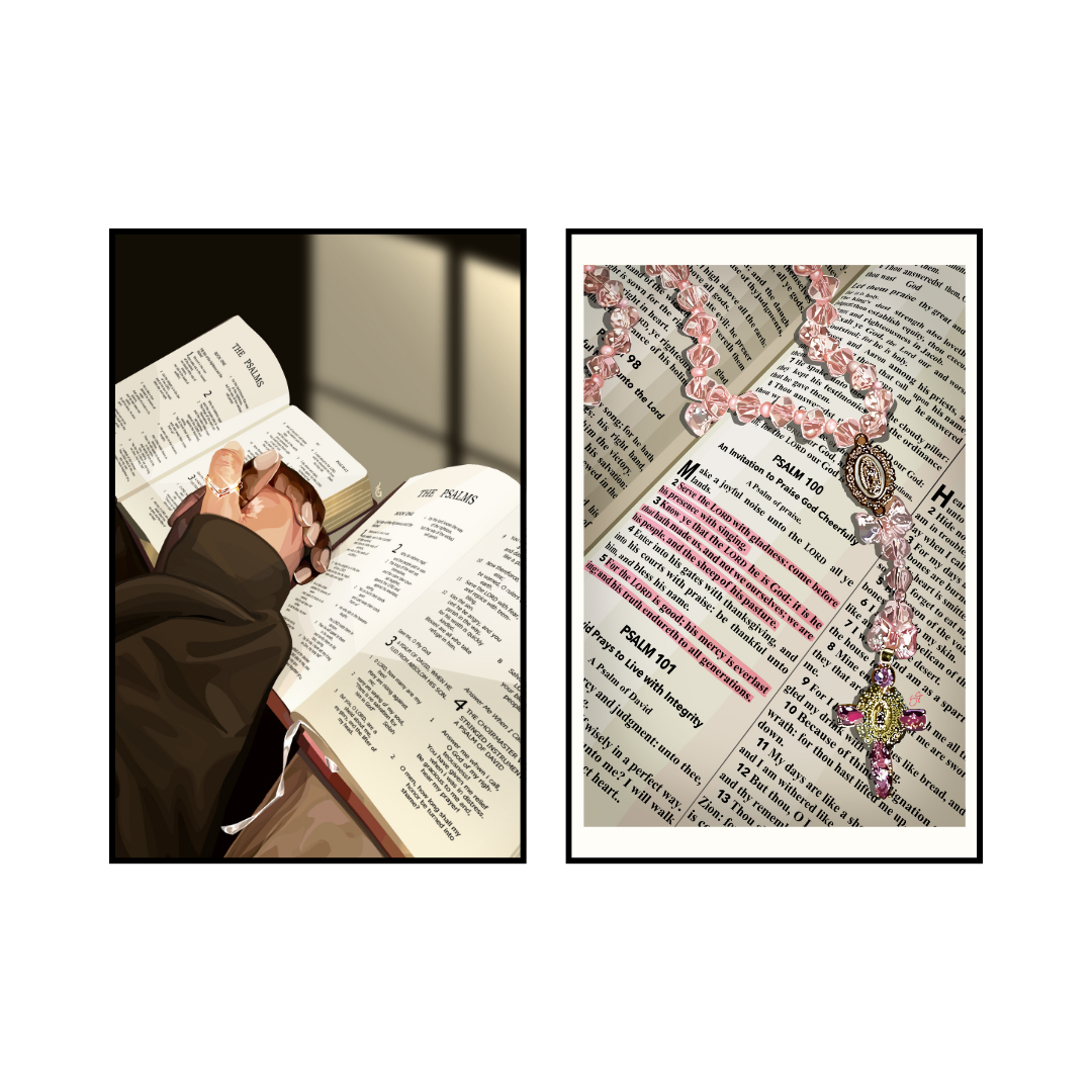 Art Print Bundle : Built On Him + Psalm 100