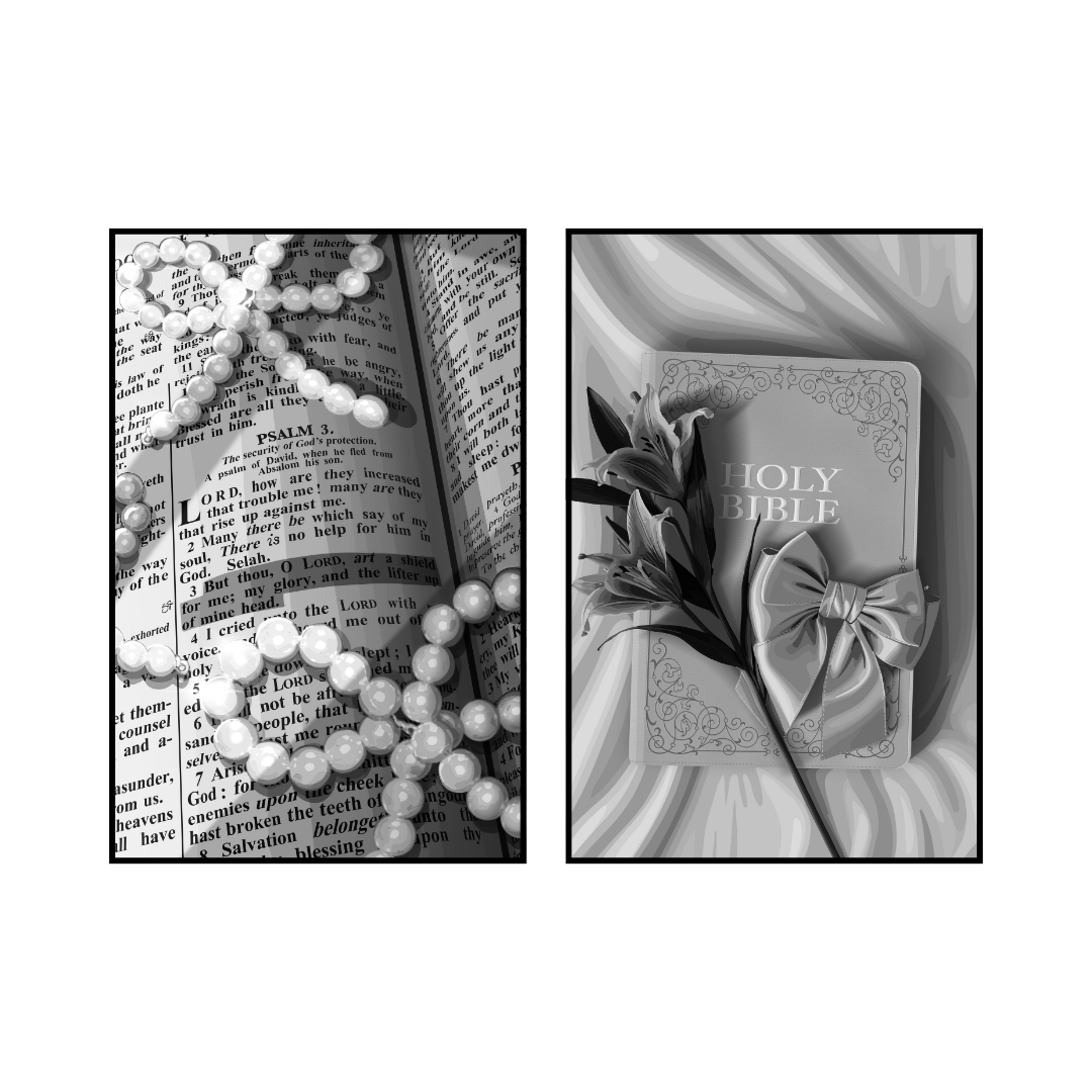 Art Print Bundle : Surrounded By Faith B&W + Sacred & Still B&W