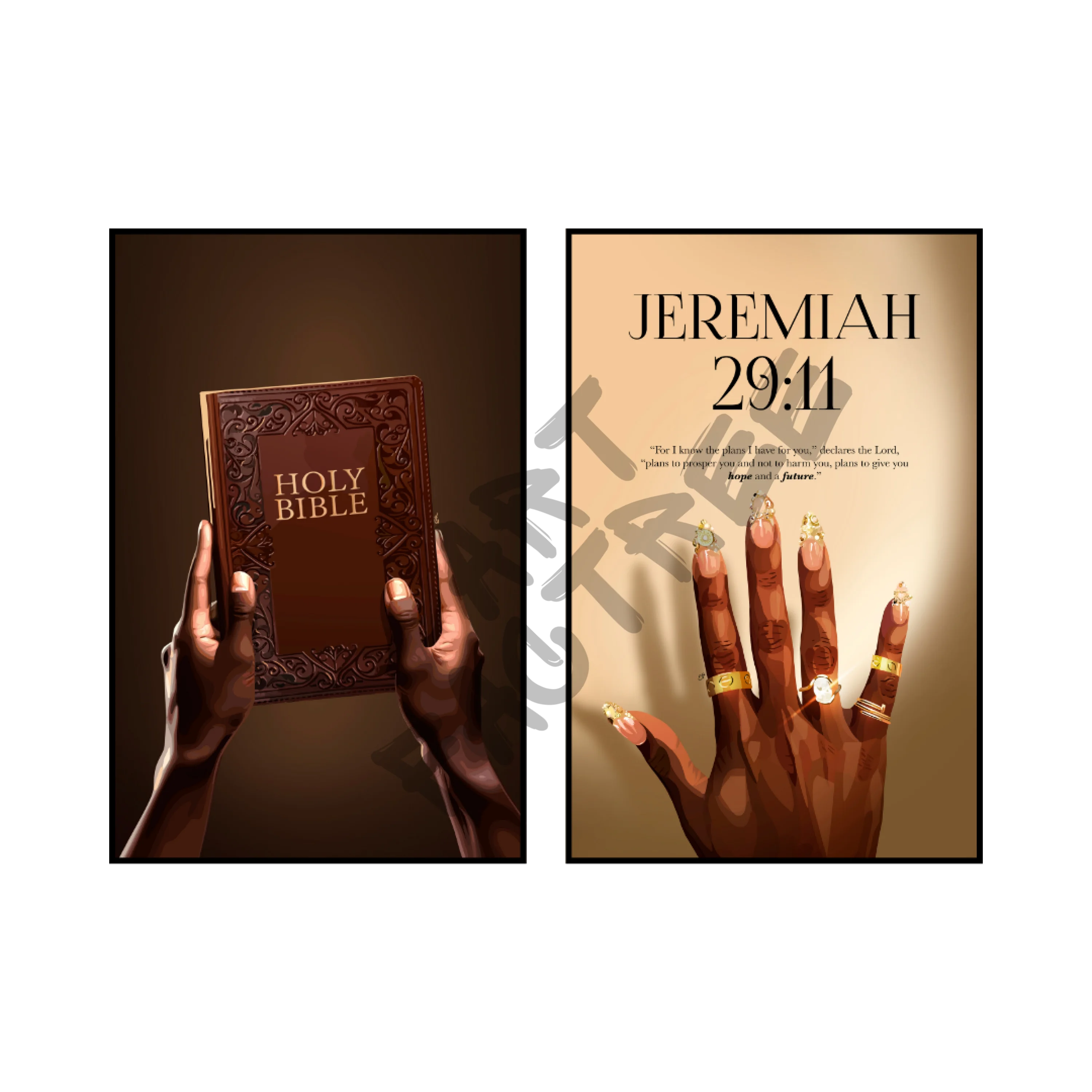 Art Print Bundle : Stand Firm + Plans To Prosper - Jeremiah 29:11