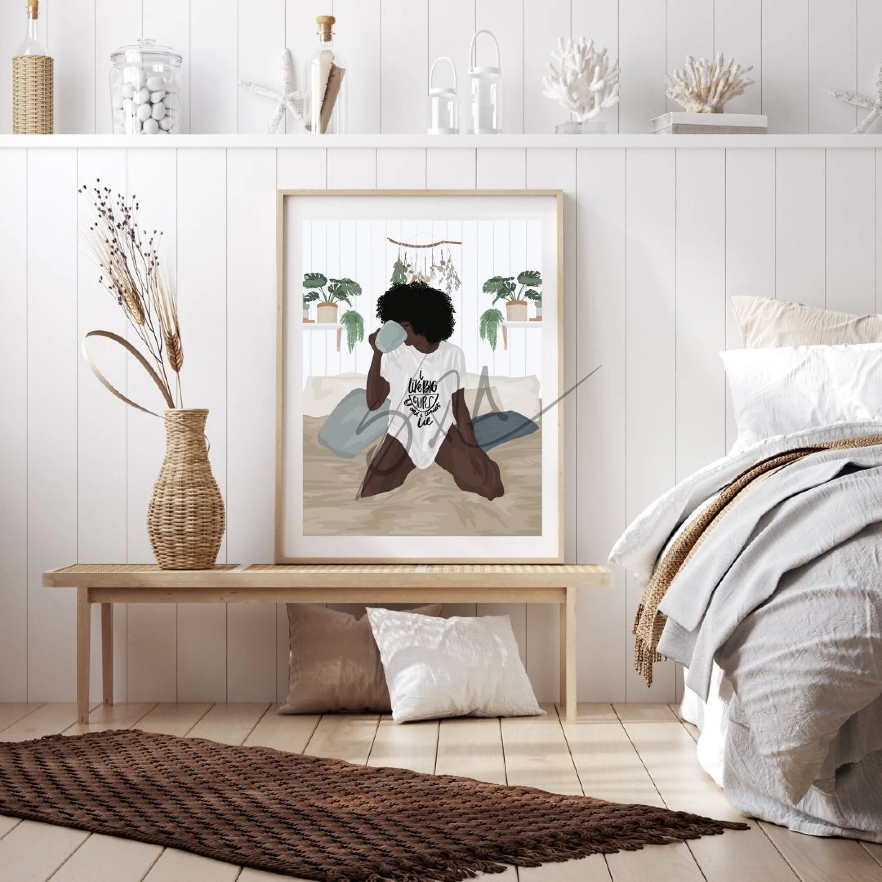 Coffee in Bed - Wall Art by Anaya Arts