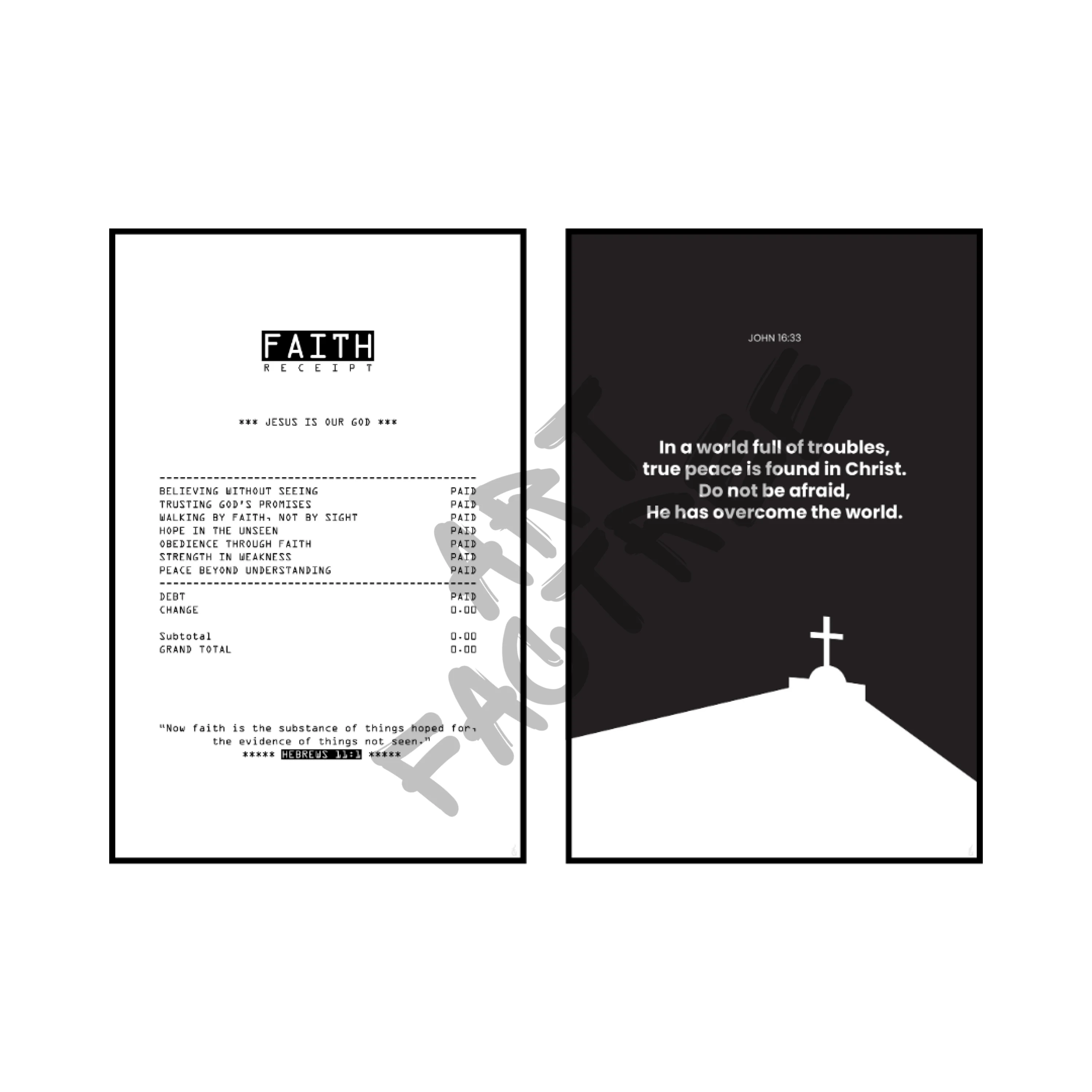 Art Print Bundle : Faith + John 16:33